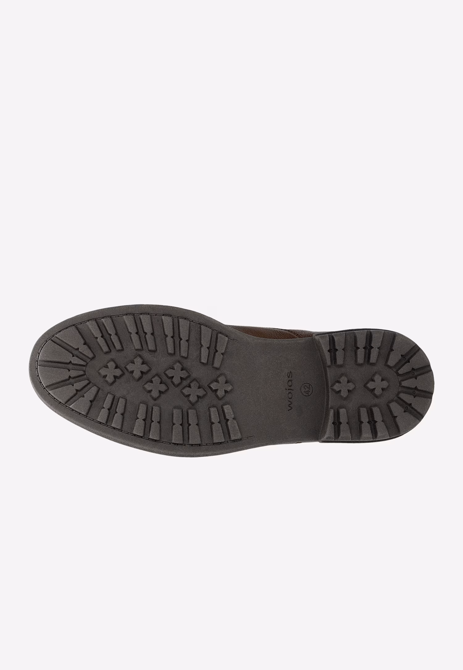 Brązowe trzewiki męskie w stylu miejskim