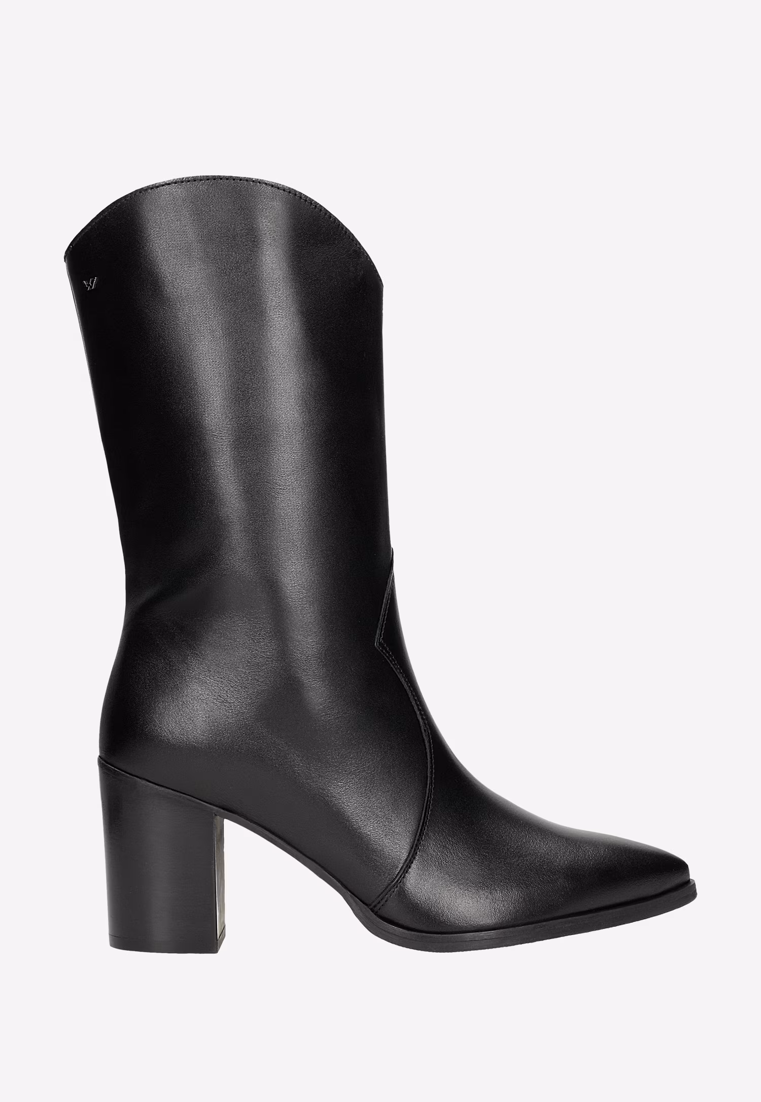 Brązowe kowbojki damskie na obcasie