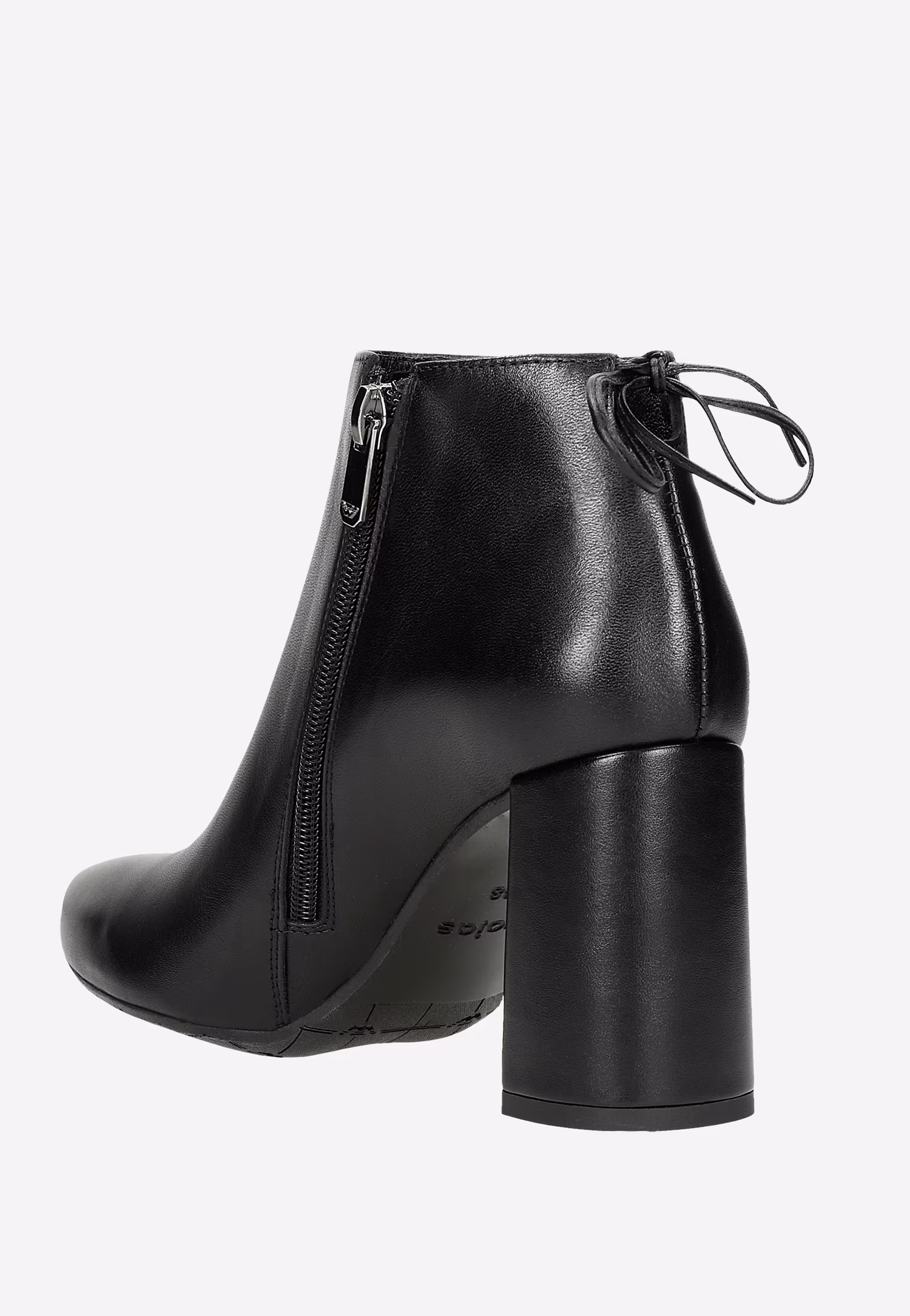 Jasnobrązowe welurowe botki damskie na słupku