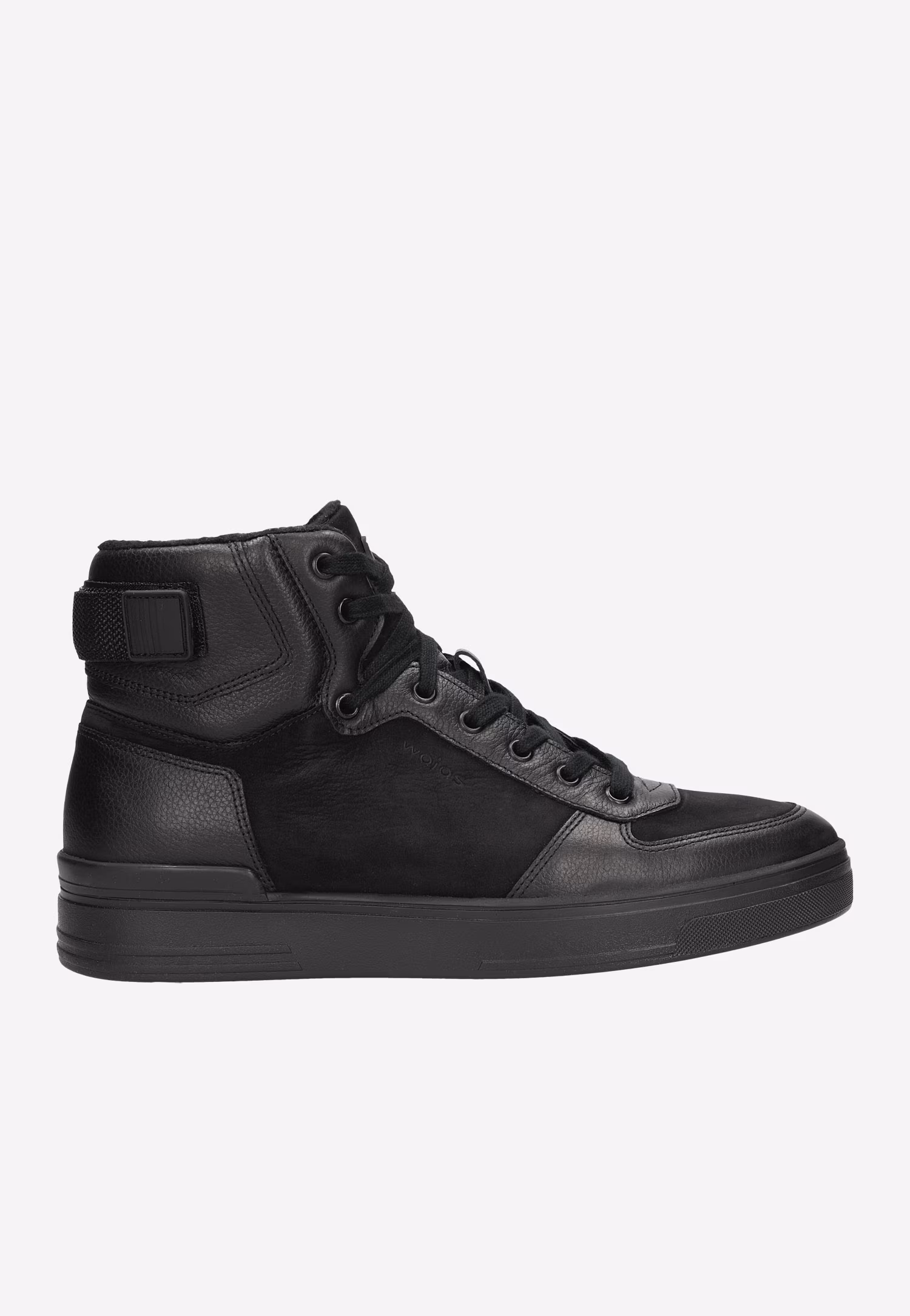 Białe skórzane trampki męskie za kostkę