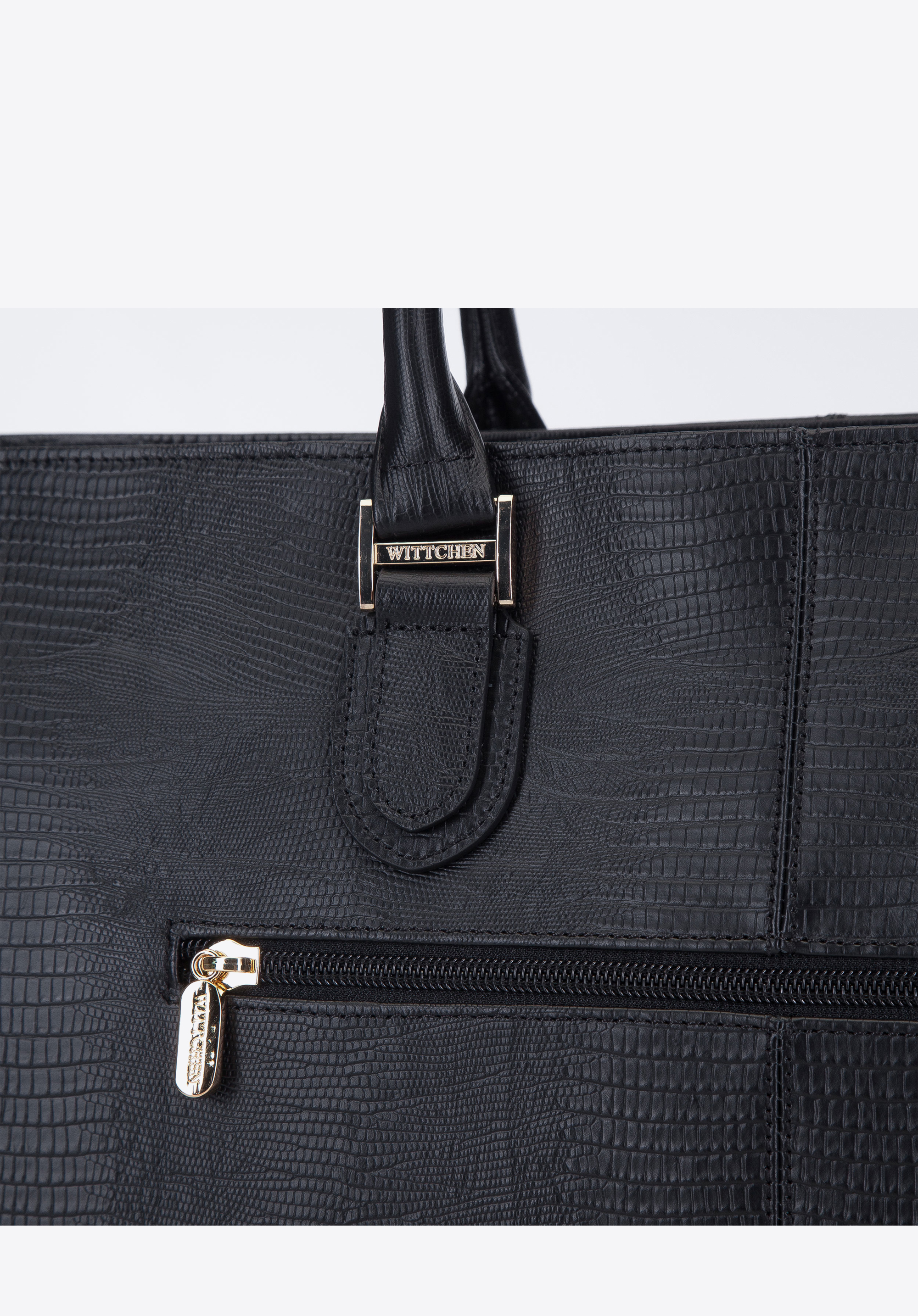 Kuferek ze skóry lizard XL