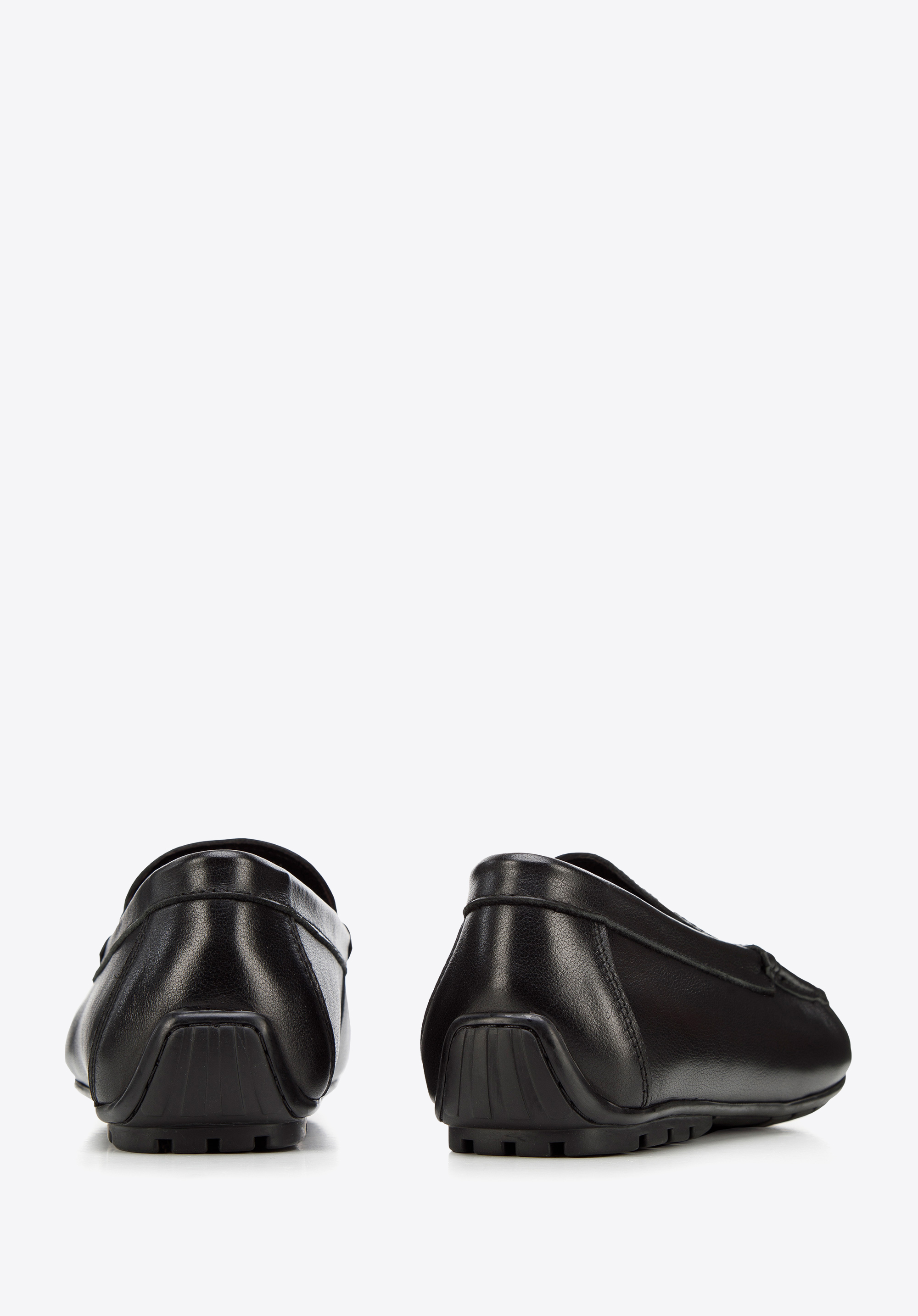 Męskie mokasyny skórzane z dziurkowaniem