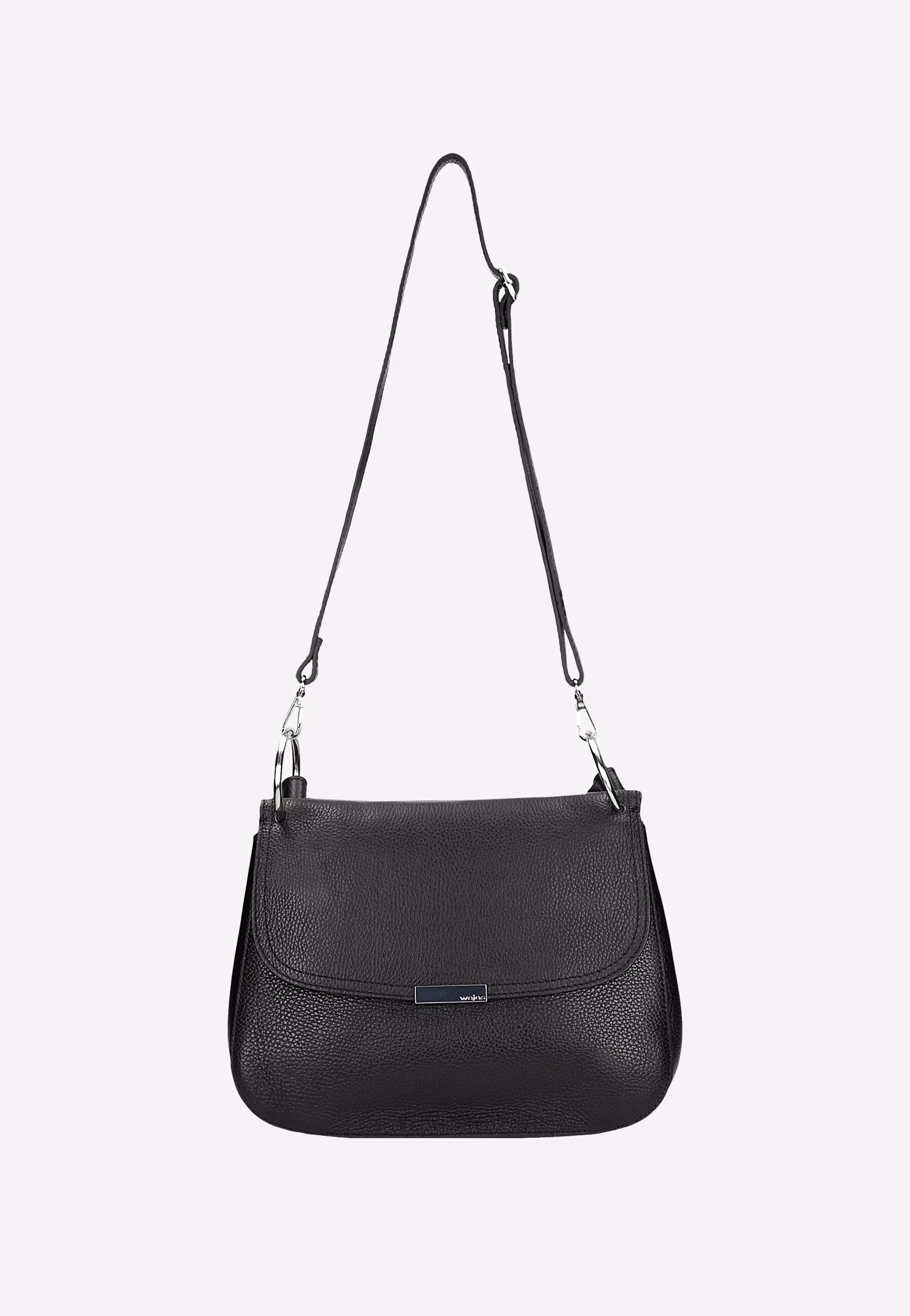 Jasnobeżowa skórzana torebka damska