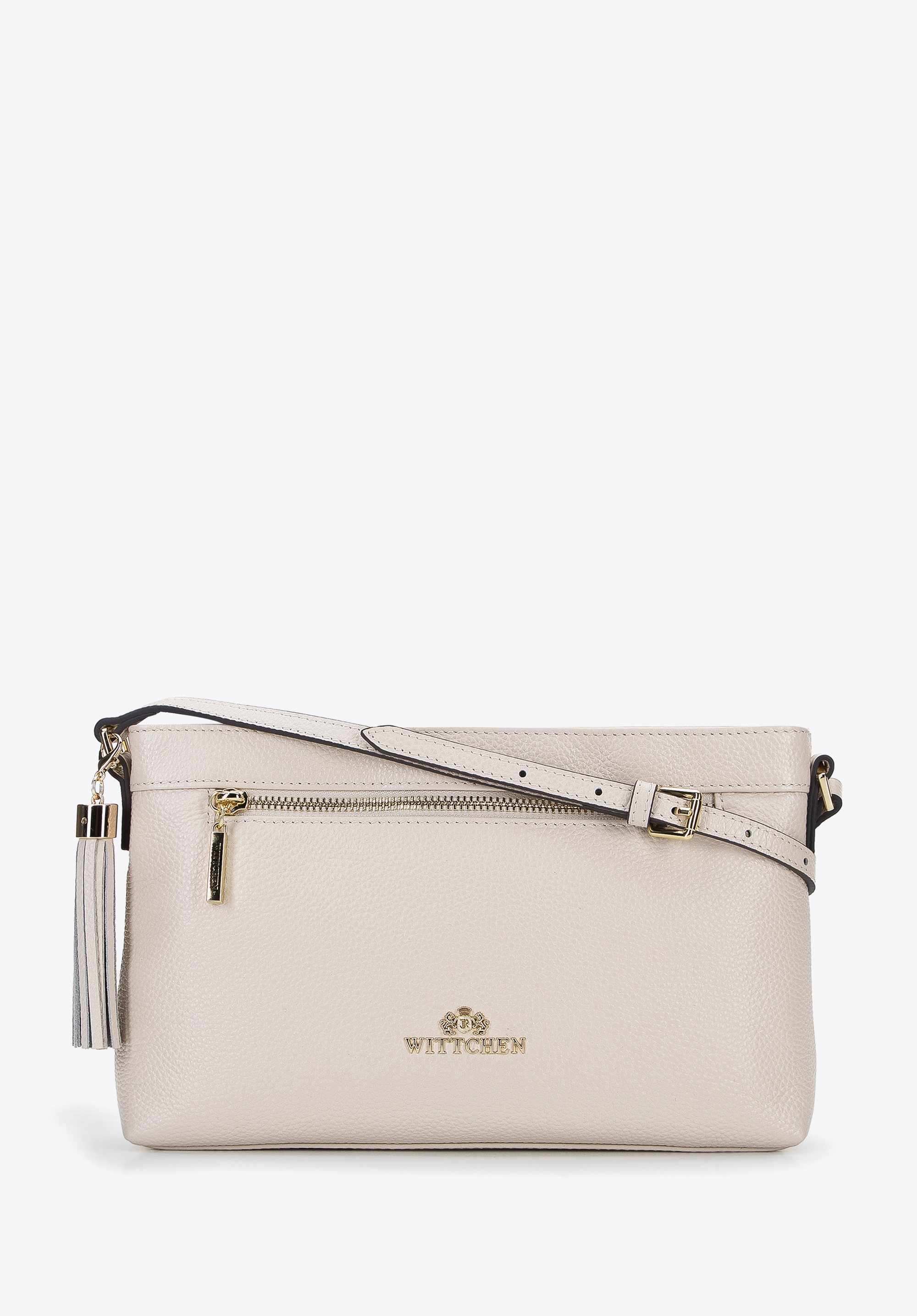 Damska listonoszka skórzana podłużna z chwostem