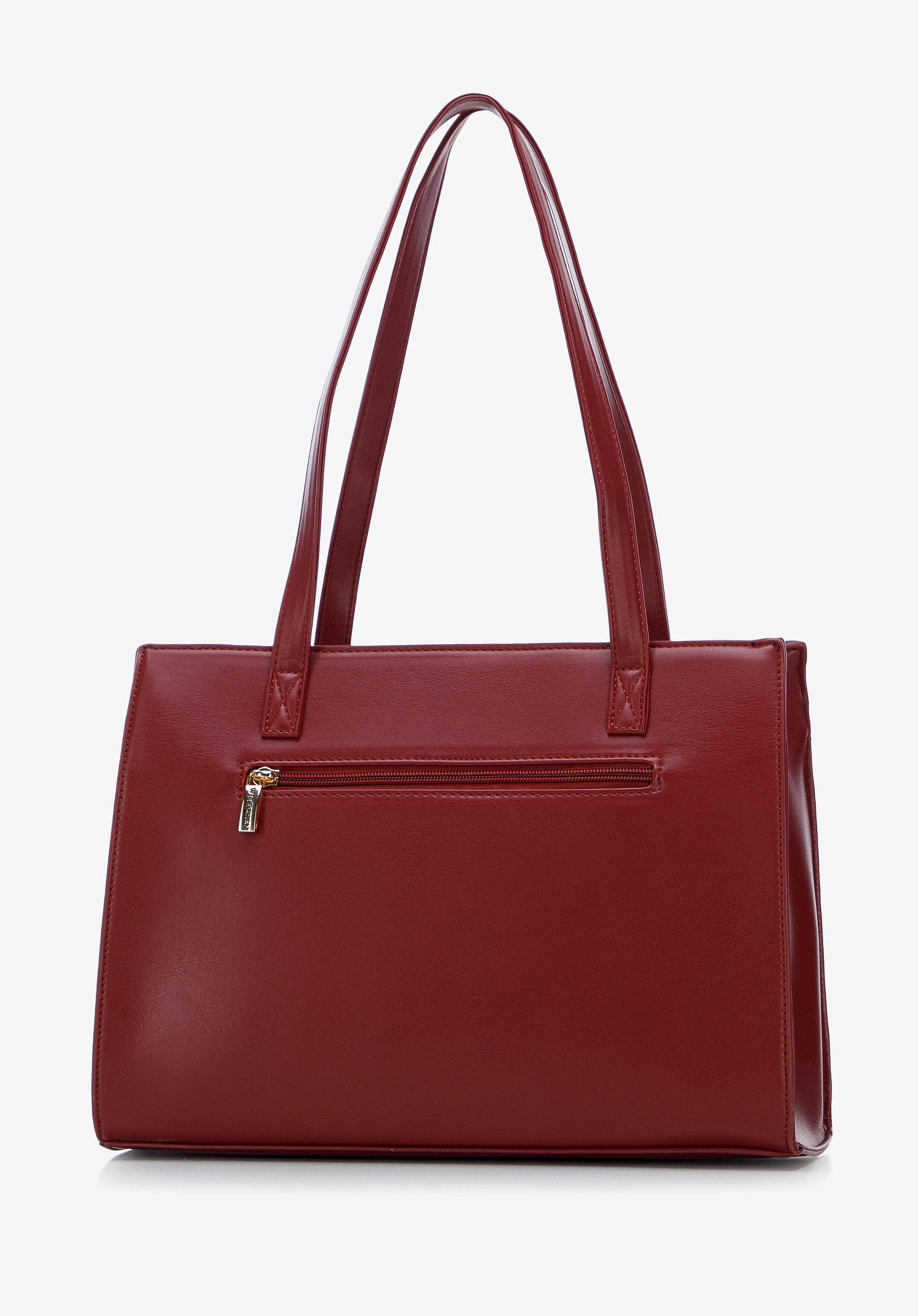 Torebka shopperka z pikowanym przodem