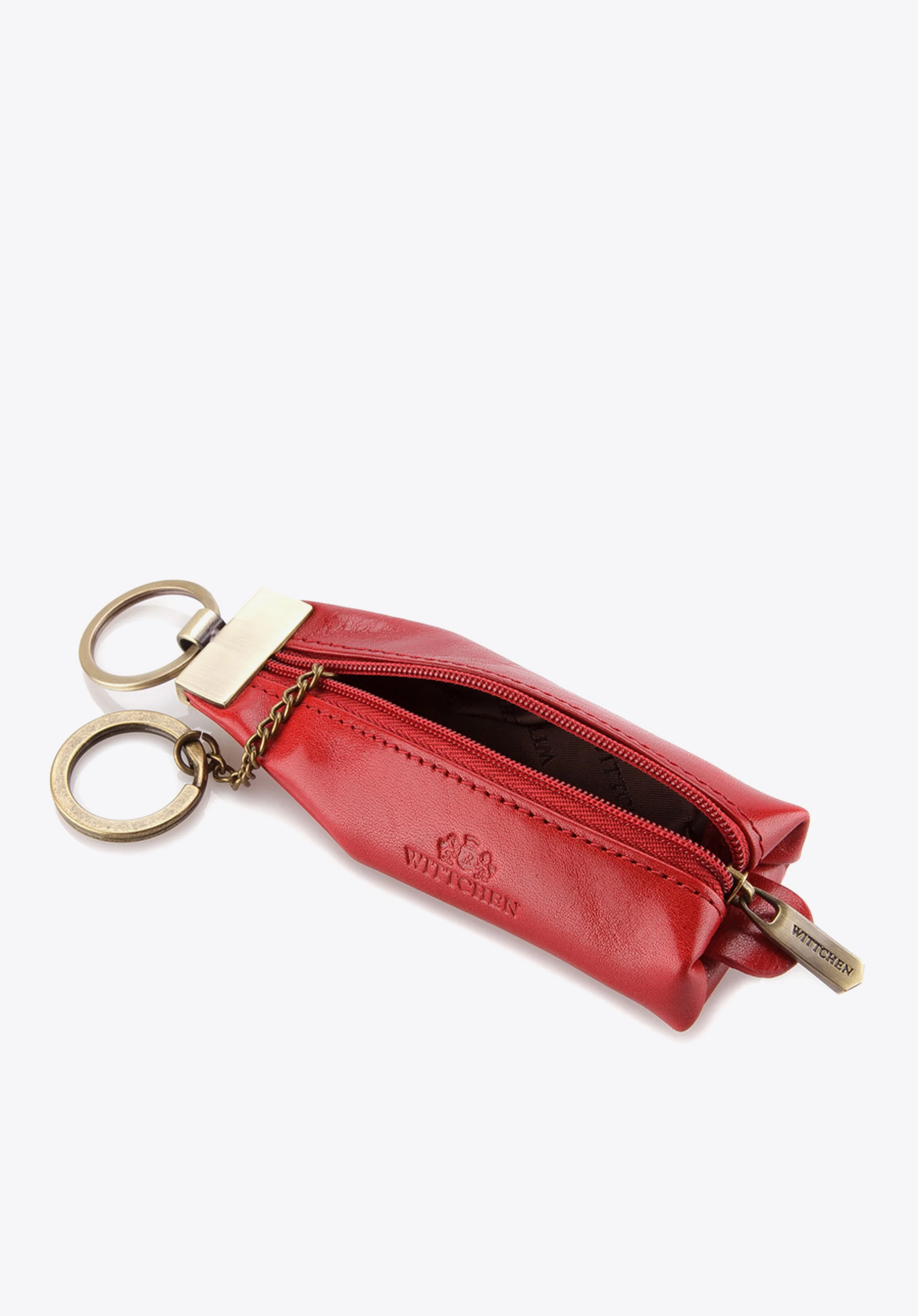 Etui na klucze skórzane z brelokiem