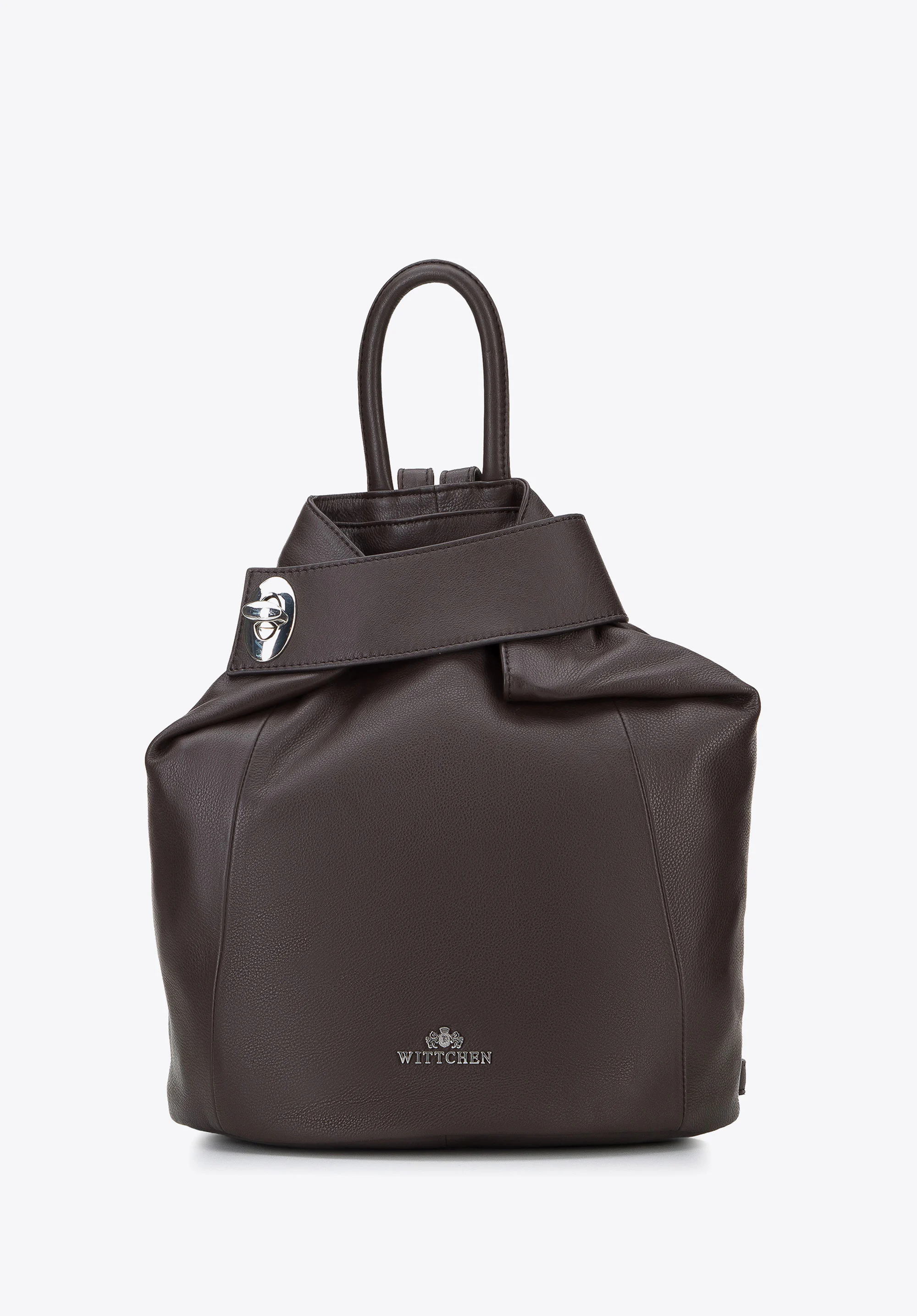 Damski plecak skórzany z opaską