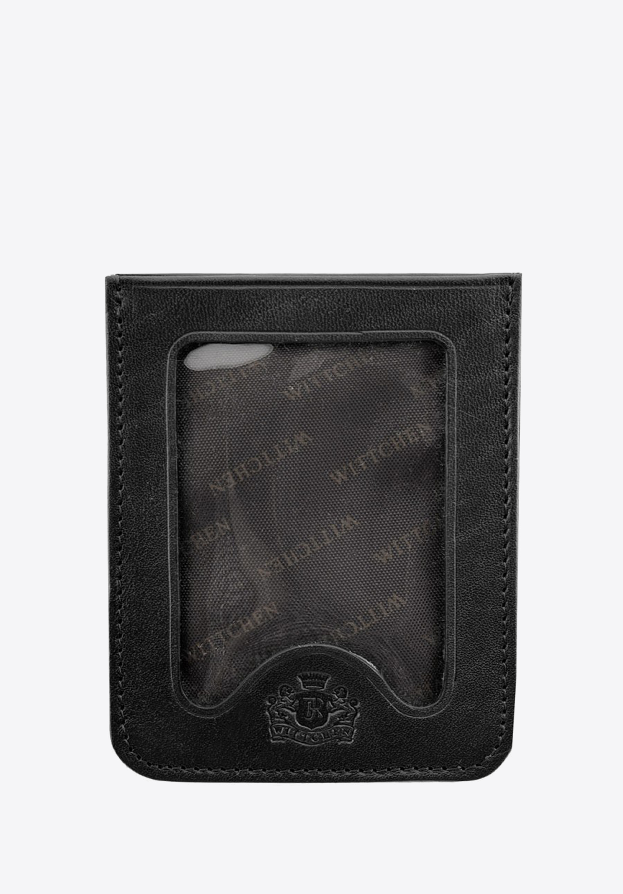 Etui na karty skórzane przezroczyste