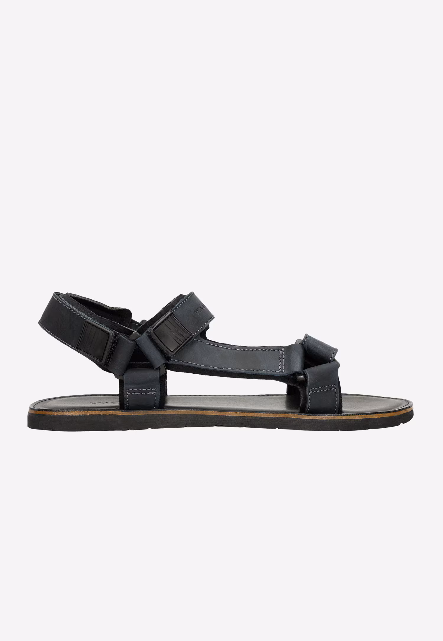 Granatowe sandały męskie z regulowanymi paskami