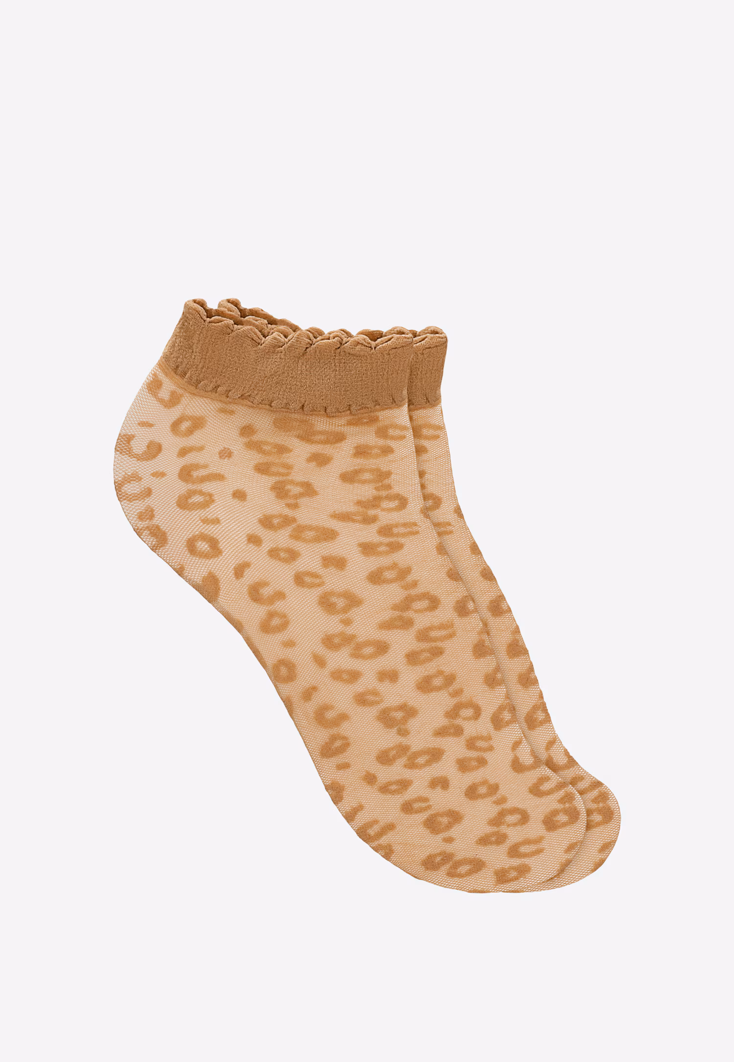Dwupak stopek rajstopowych ze wzorem w cętki