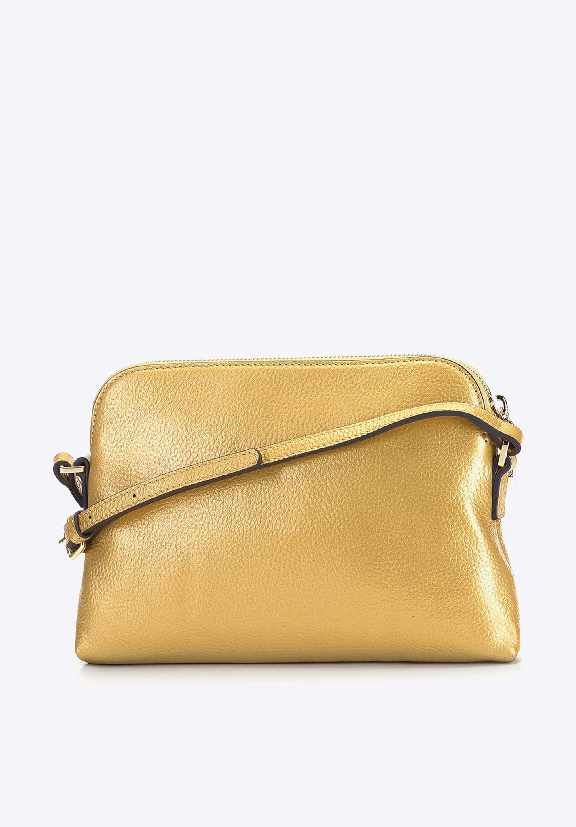 Damska listonoszka skórzana trapezowa