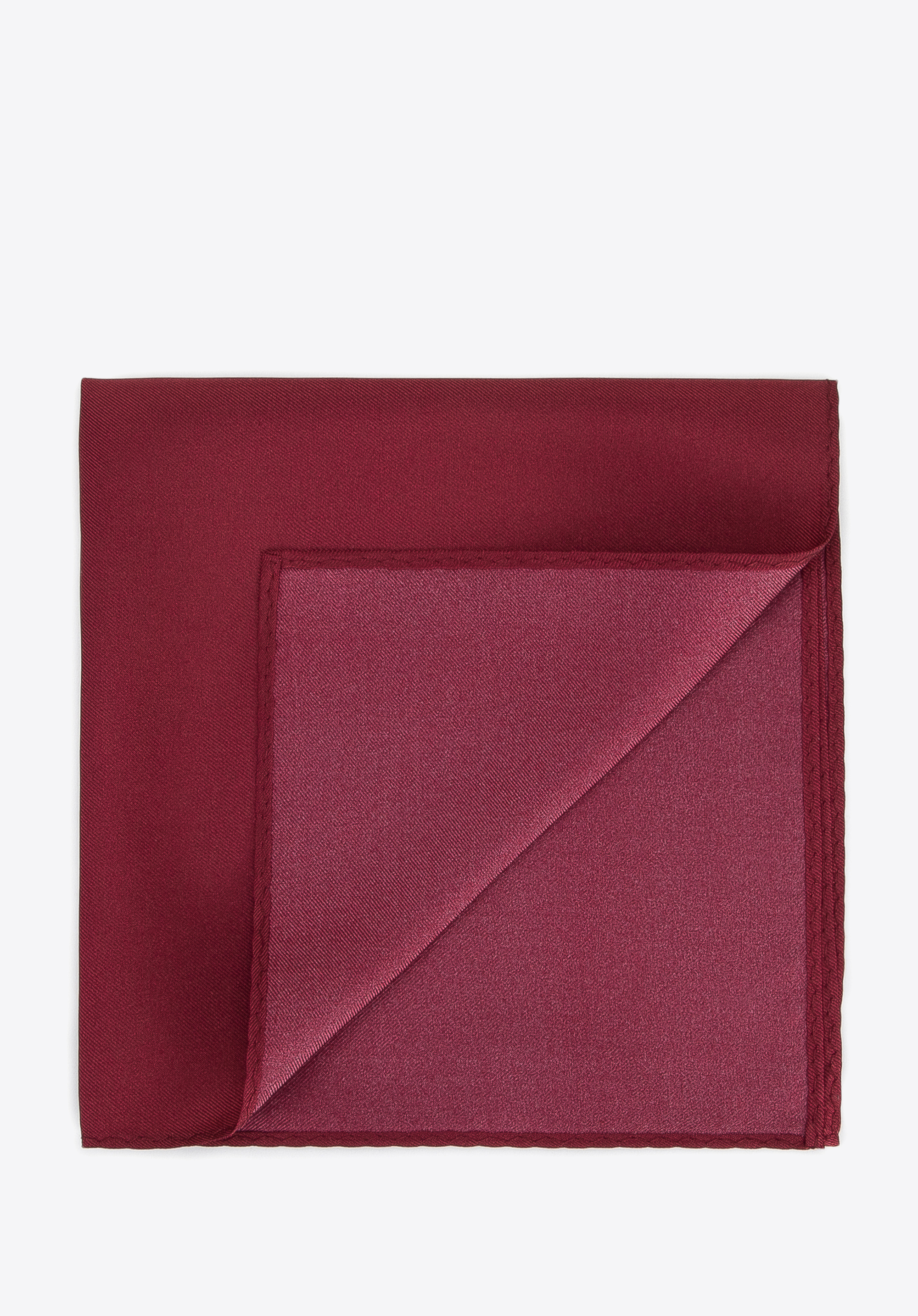 Poszetka z jedwabiu jednokolorowa