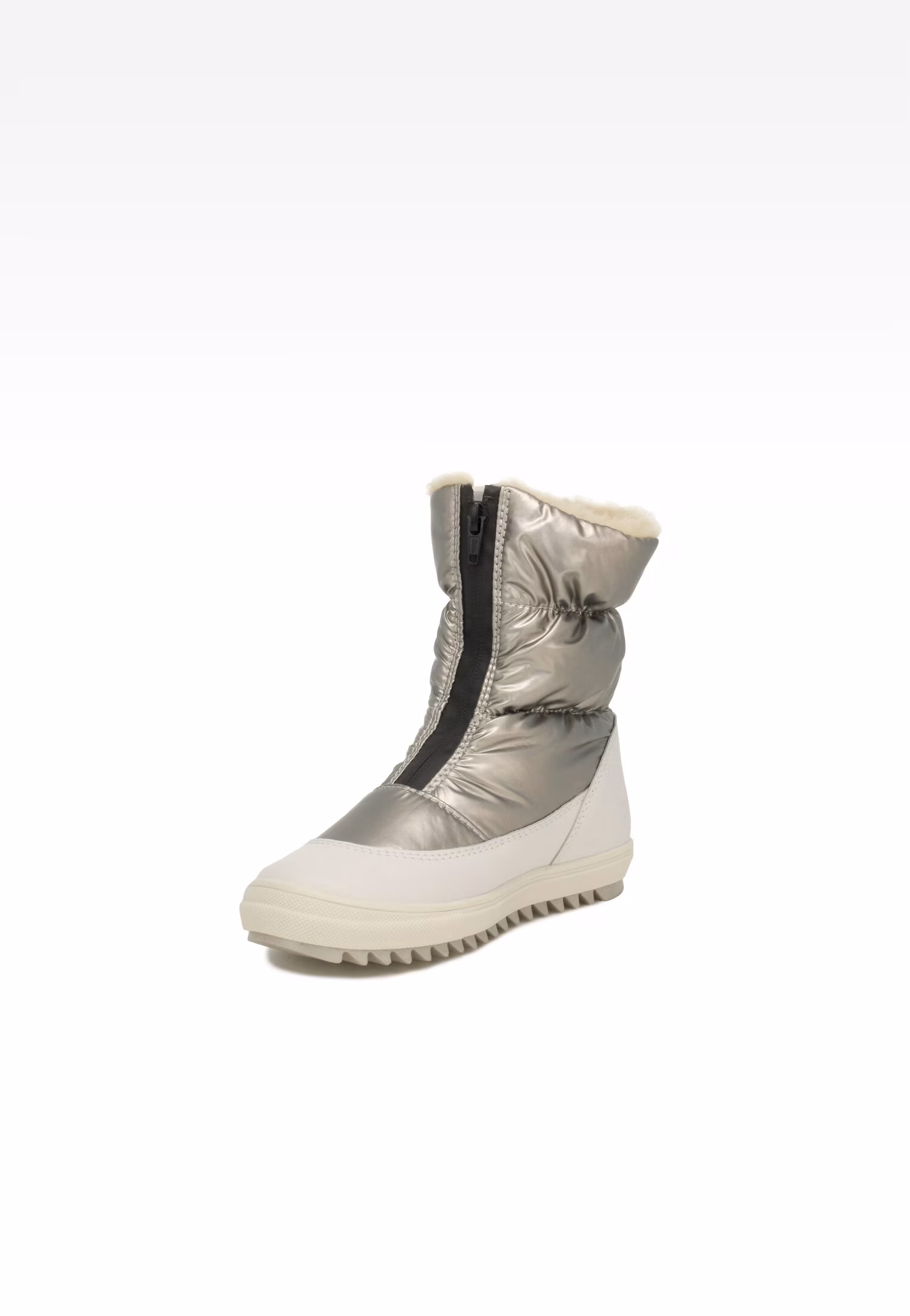Botki ocieplane BARTEK 14405023, dla dziewcząt, srebrno-biały