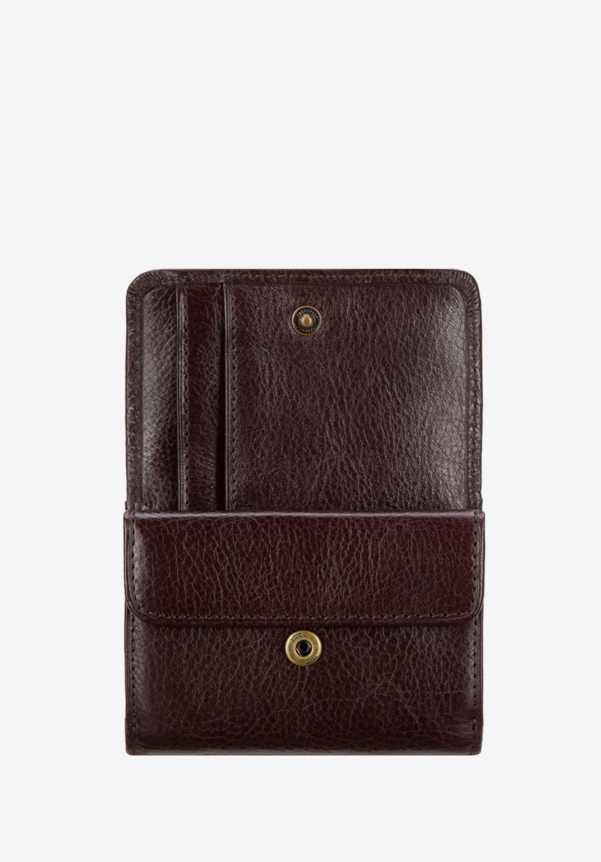 Portfel skórzany mały na zatrzask