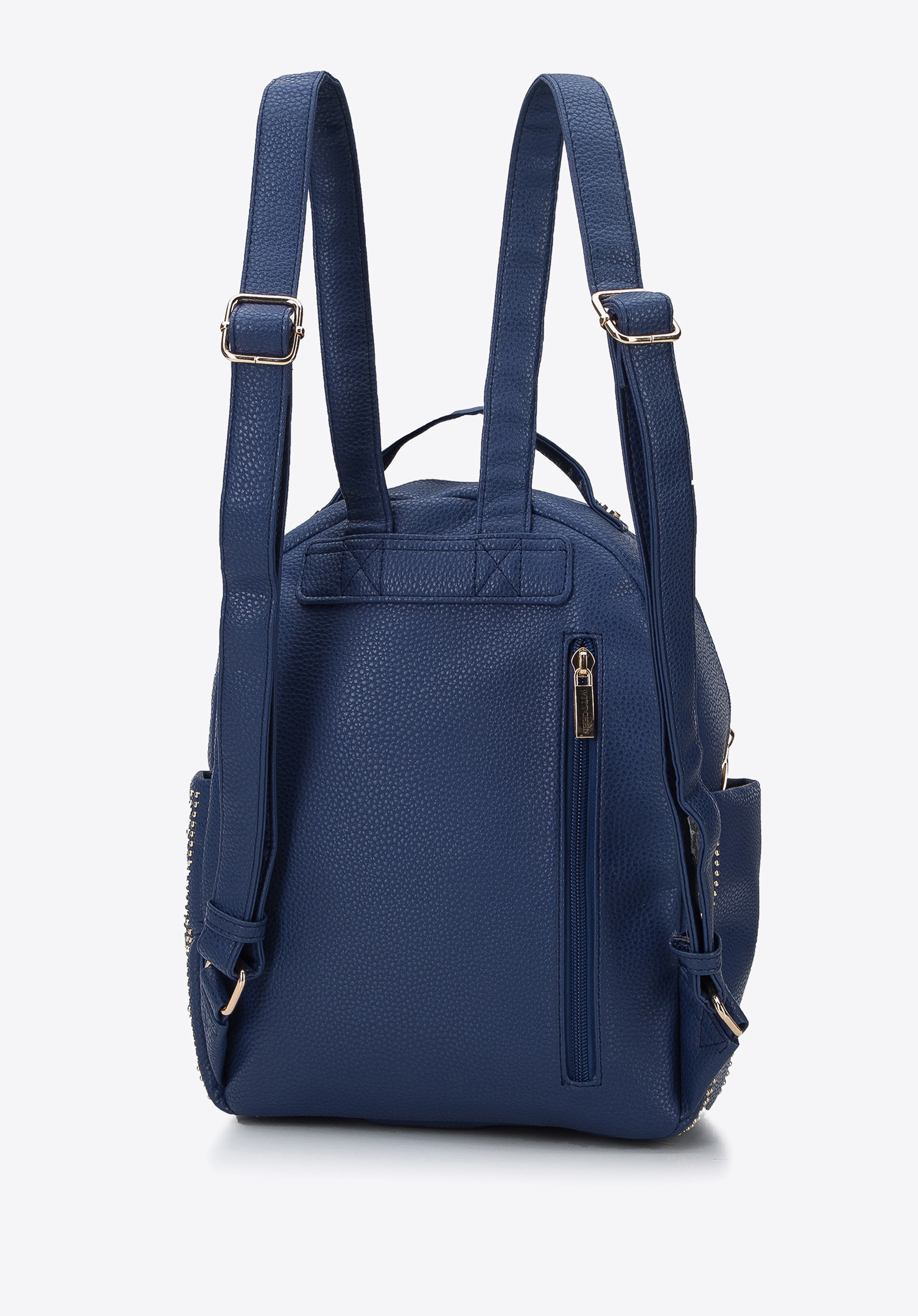 Damski plecak z ozdobnymi nitami