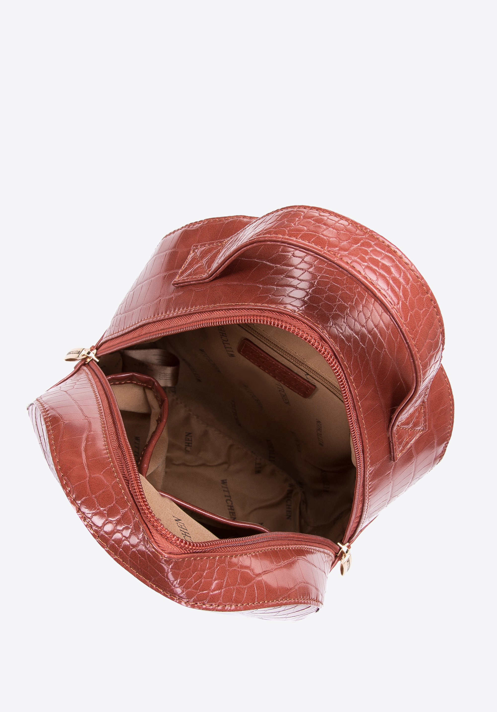 Damski plecak z ekoskóry croco mały