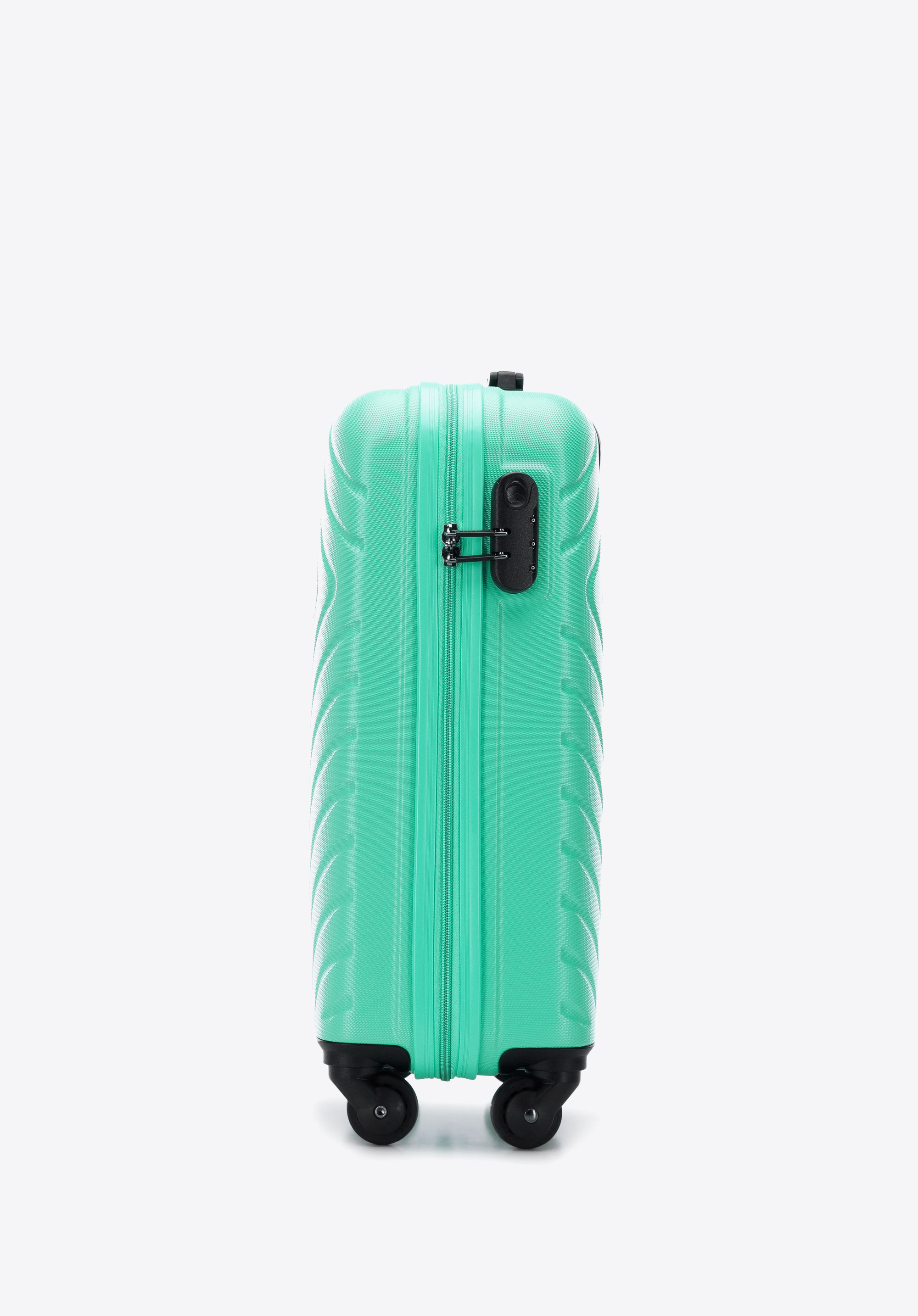 Walizka kabinowa z ABS-u z geometrycznym tłoczeniem