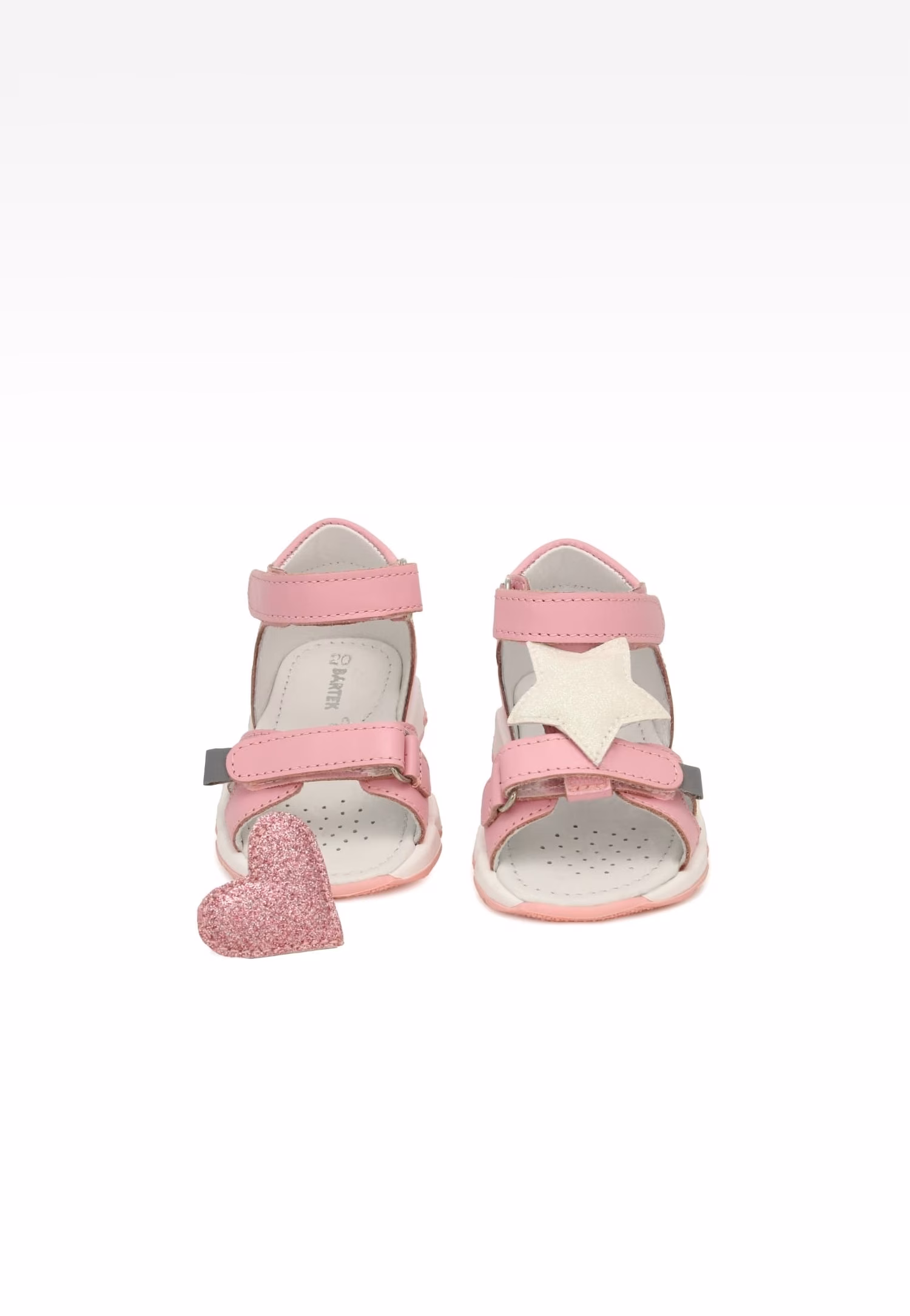 Sandały BARTEK 11540001, dla dziewcząt, jasno różowy
