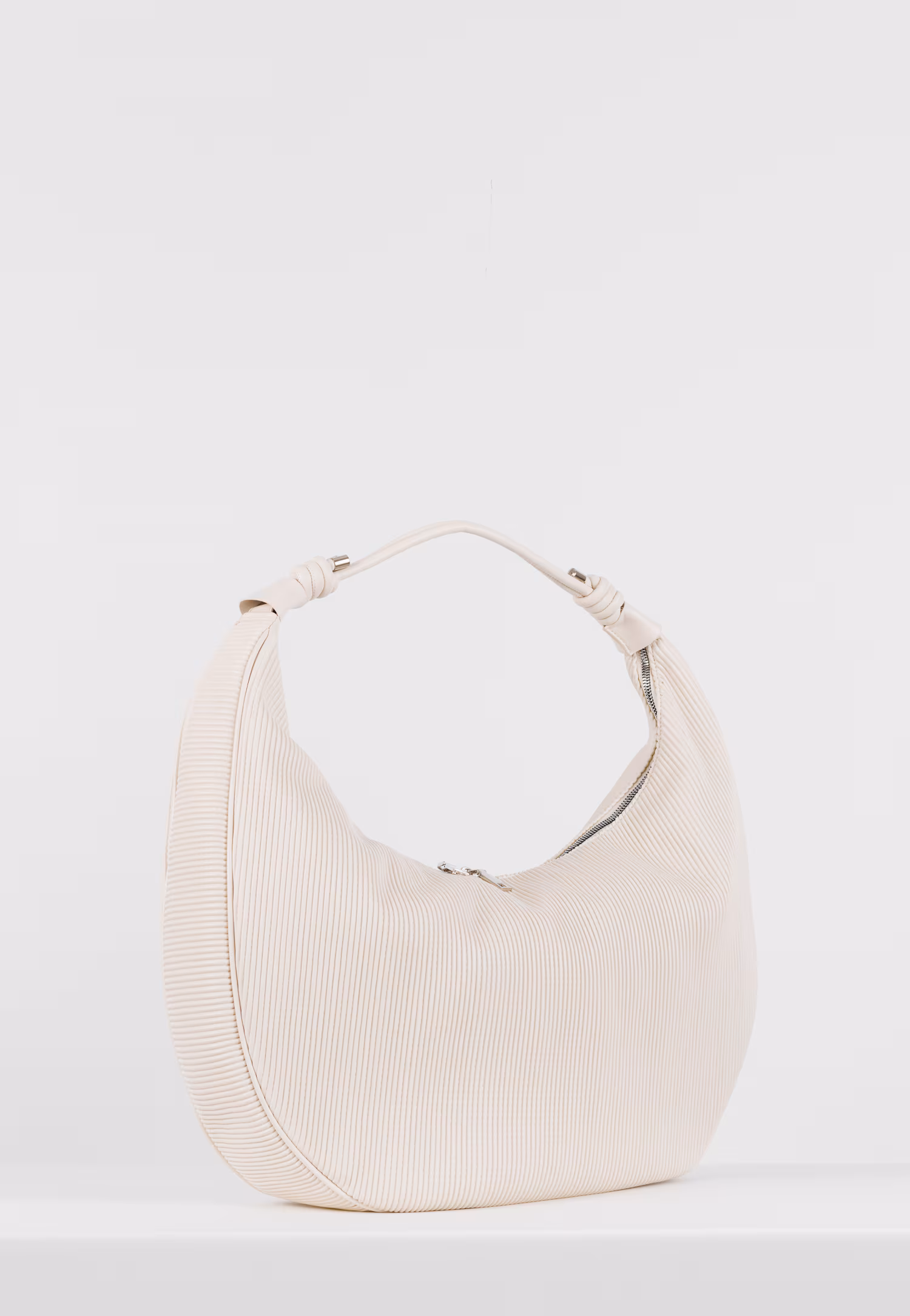 WJS oryginalna beżowa torebka damska typu hobo bag