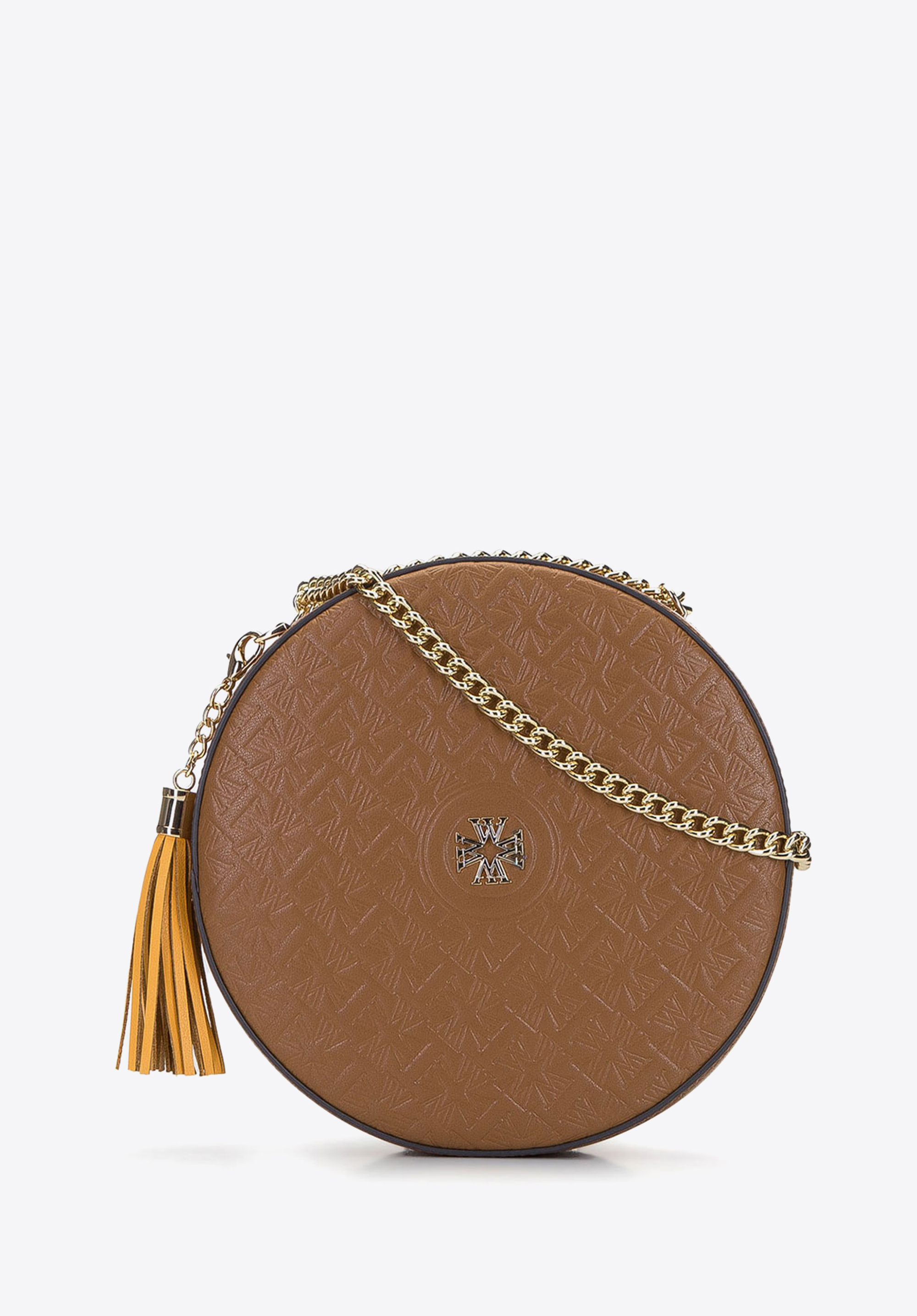 Torebka crossbody ze skóry okrągła – limitowana edycja