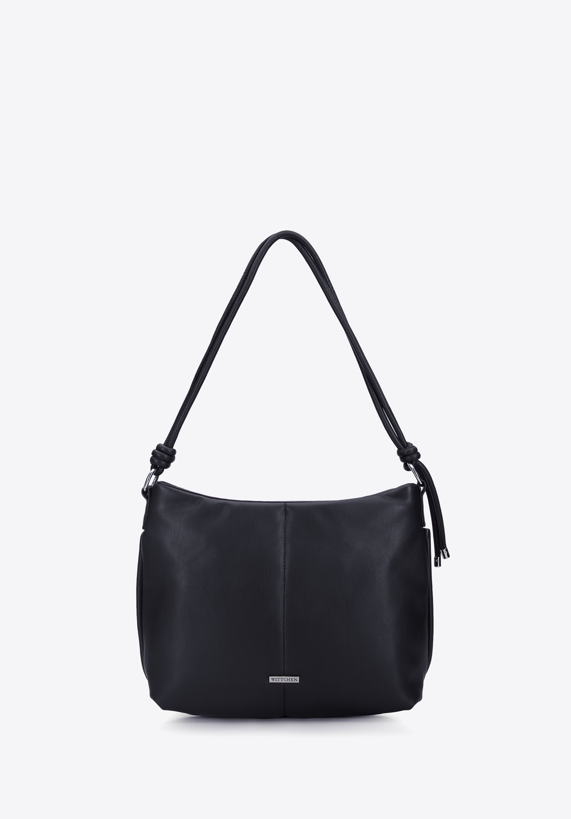 Torebka worek z miękkiej ekoskóry z supełkami