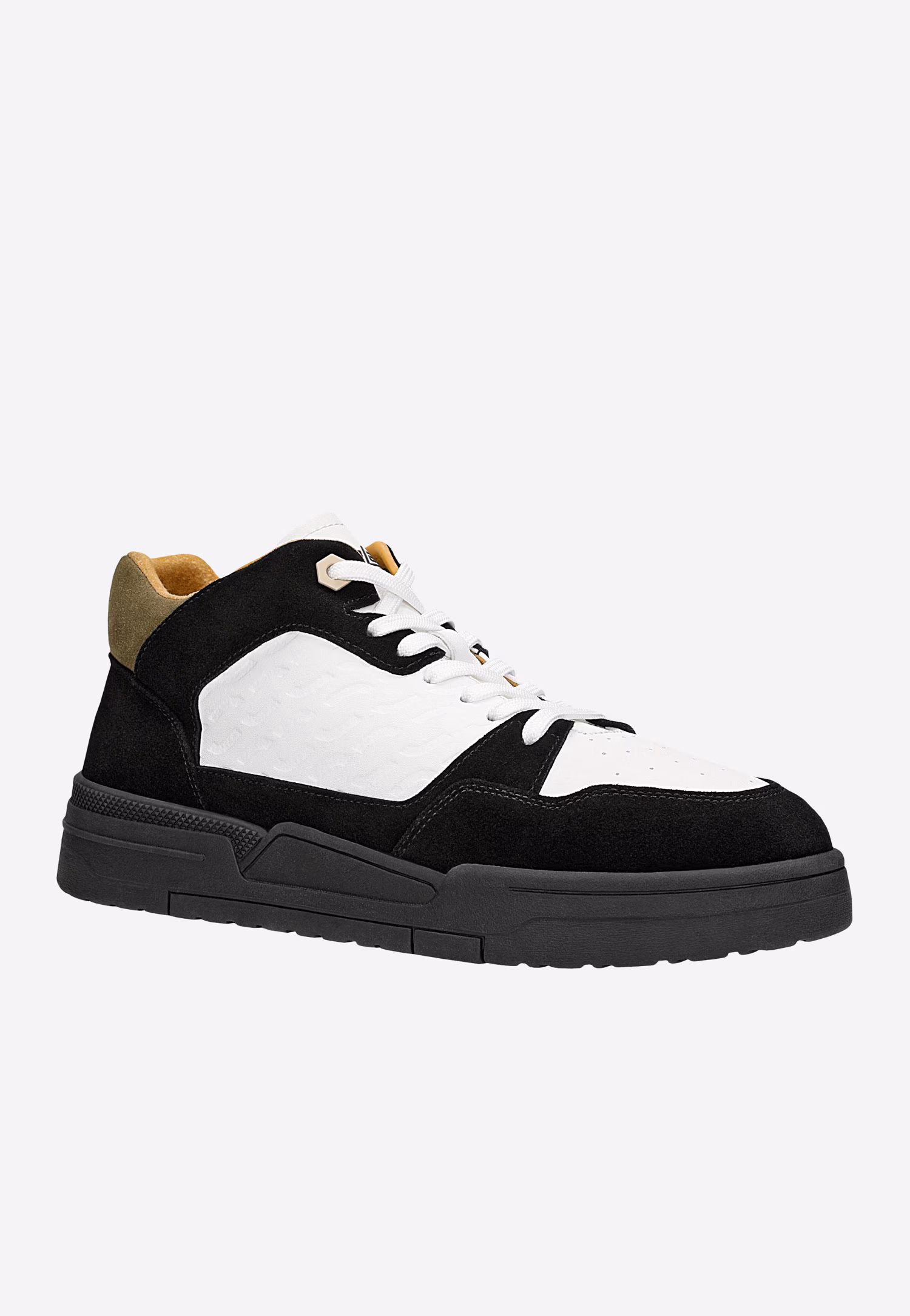 RELAKS biało-beżowe trampki z szarą wstawką