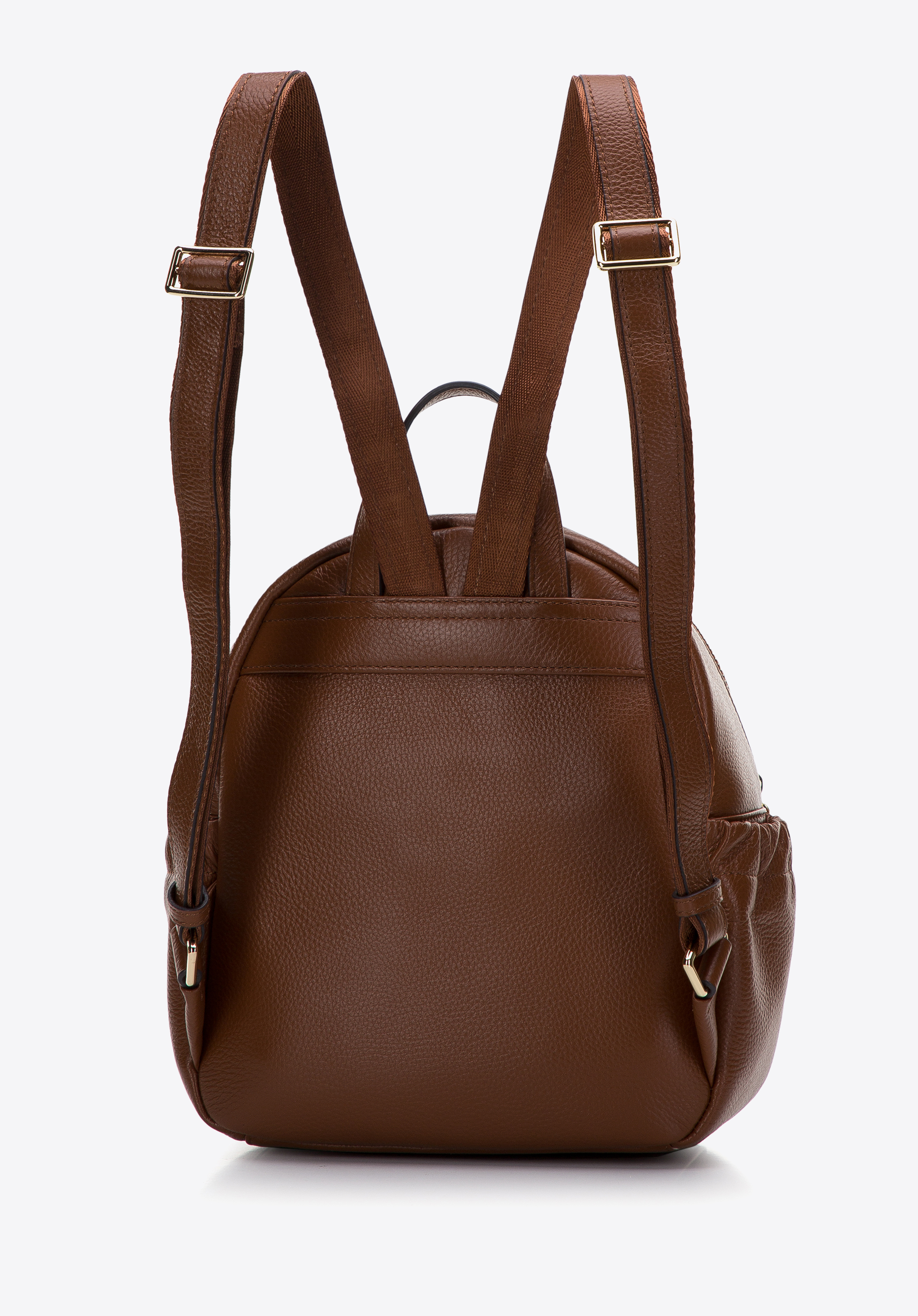 Damski plecak skórzany z kieszeniami