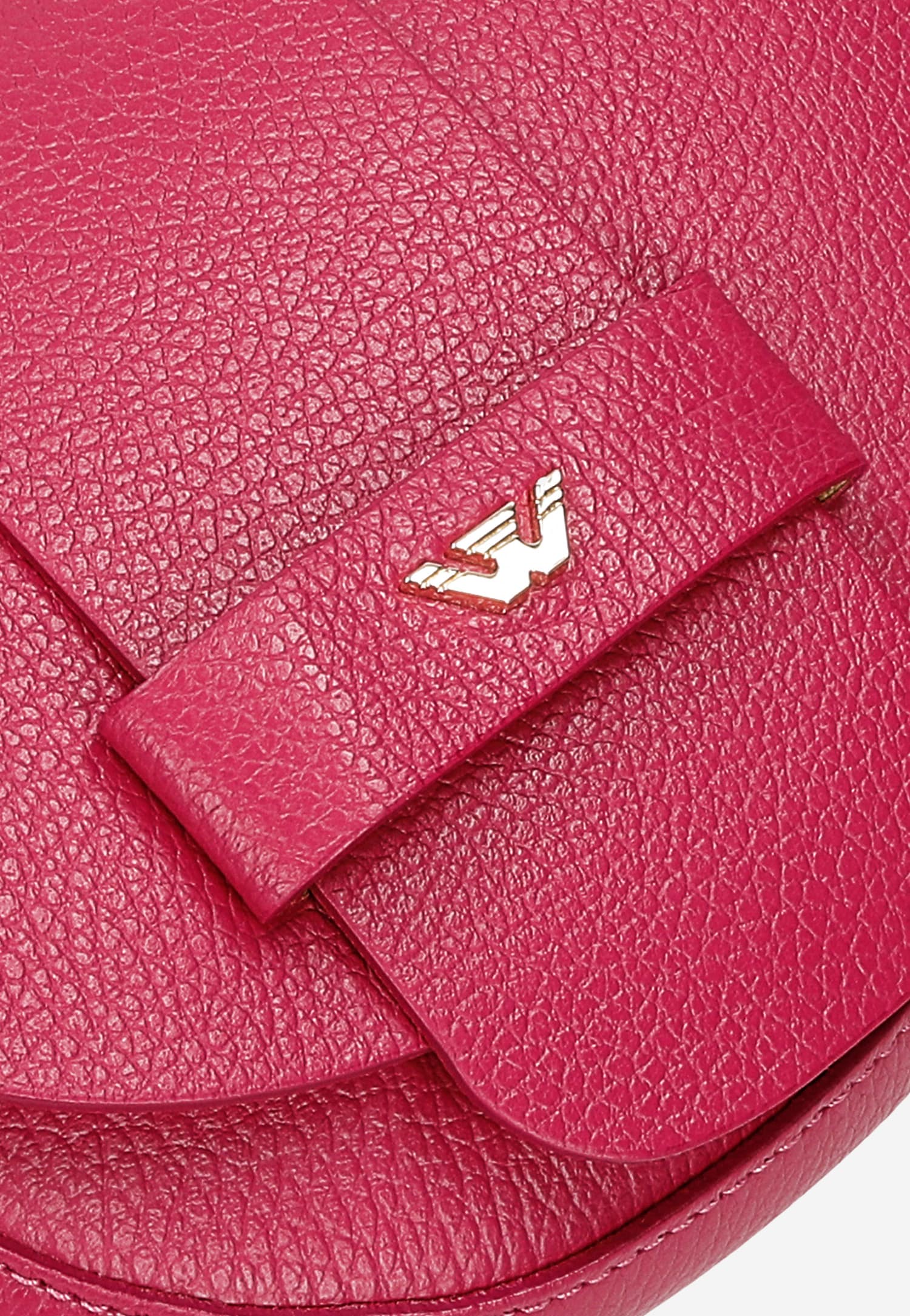 Jasnobrązowa skórzana torebka damska typu saddle bag