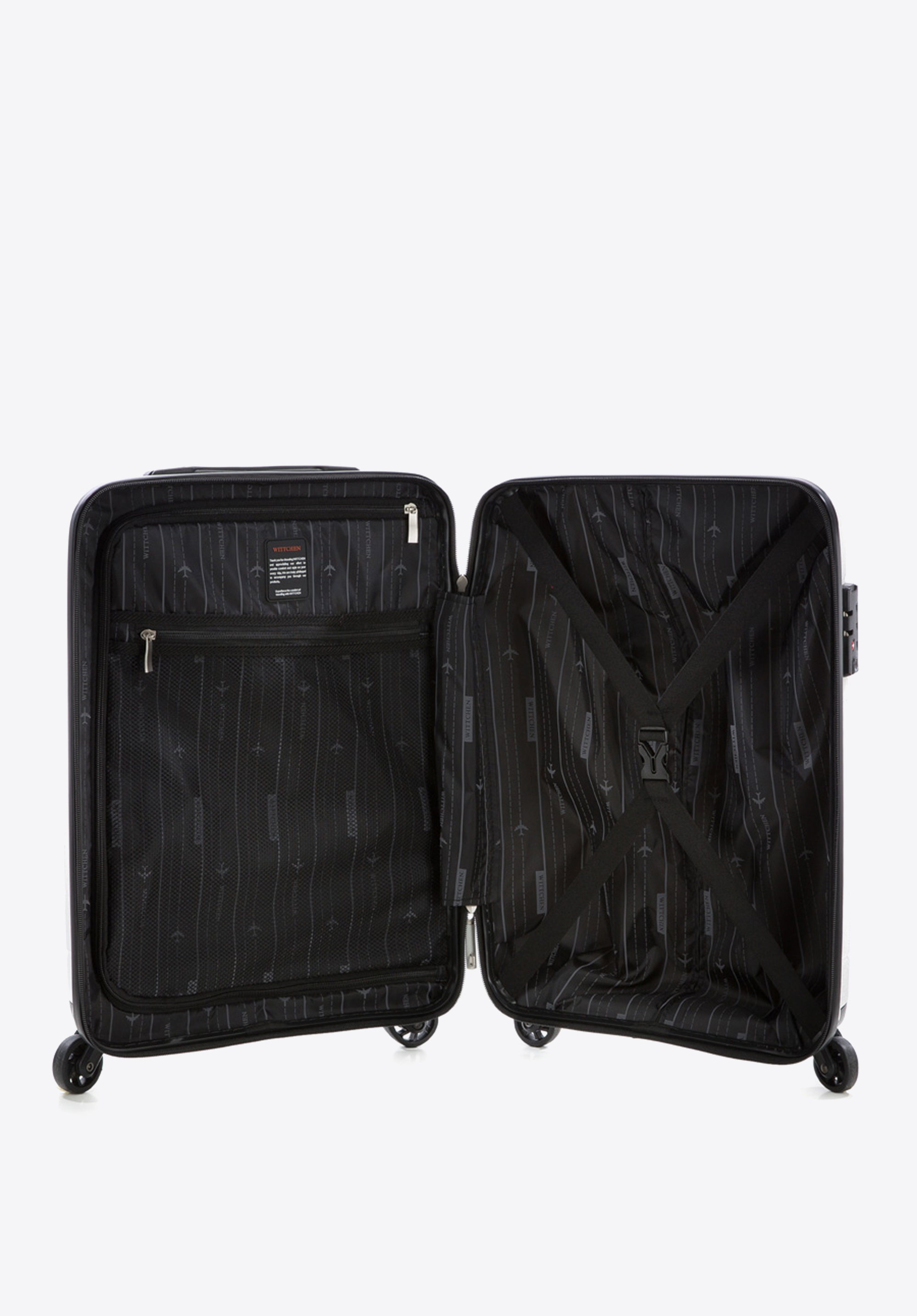 Walizka kabinowa z polipropylenu żłobiona