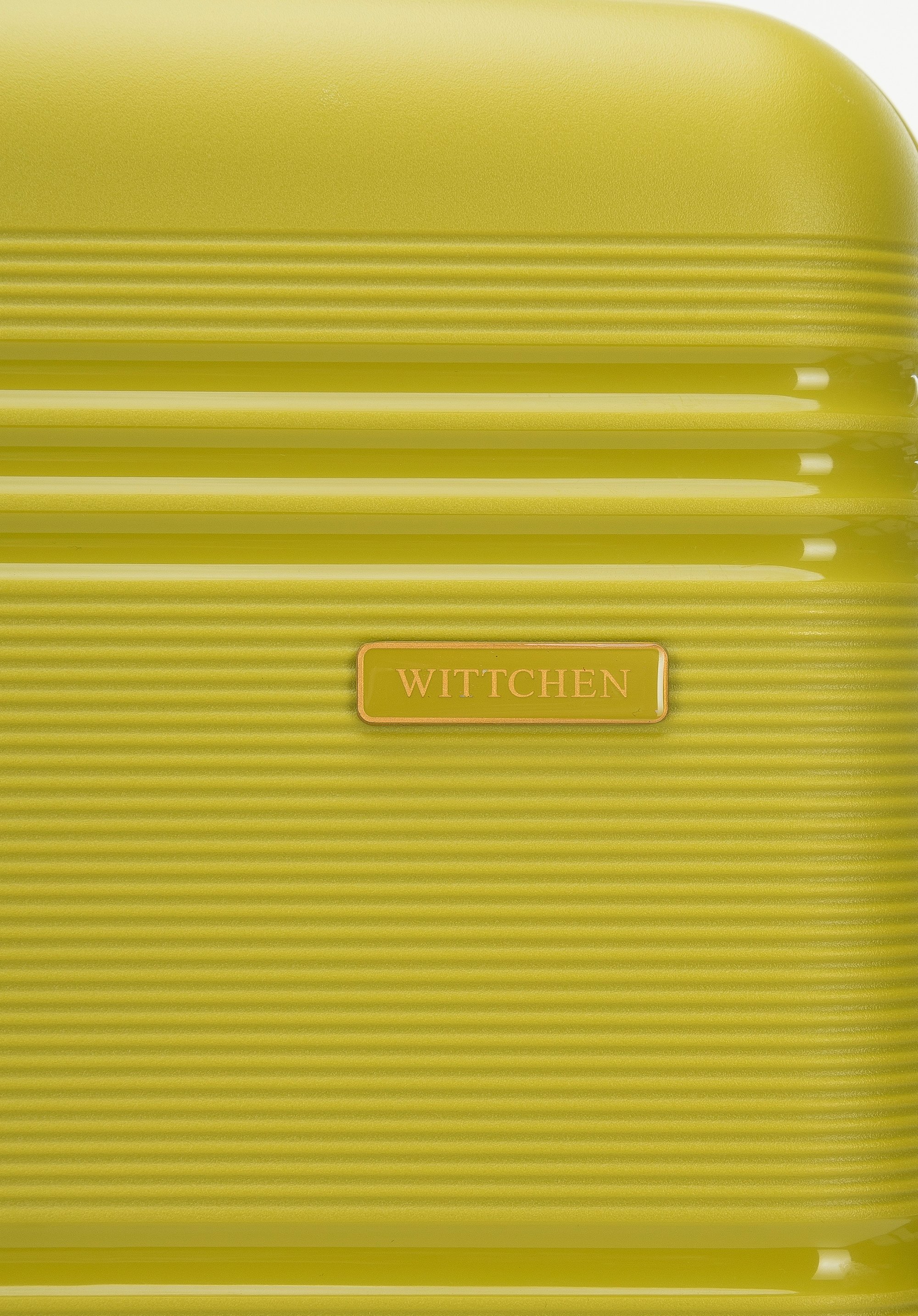 Średnia walizka z polipropylenu jednokolorowa