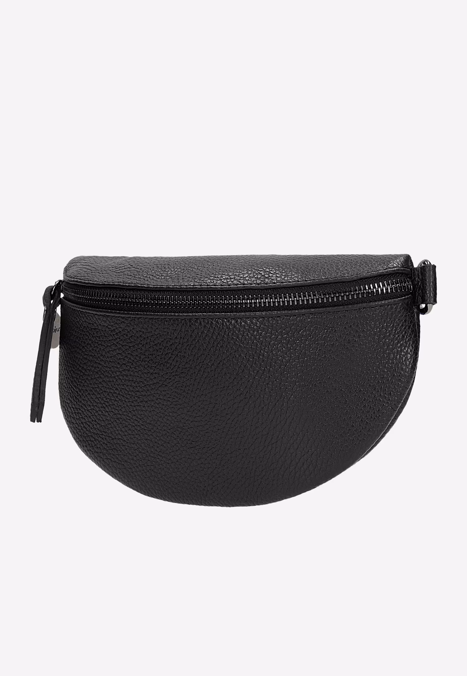 Czarna skórzana torebka nerka