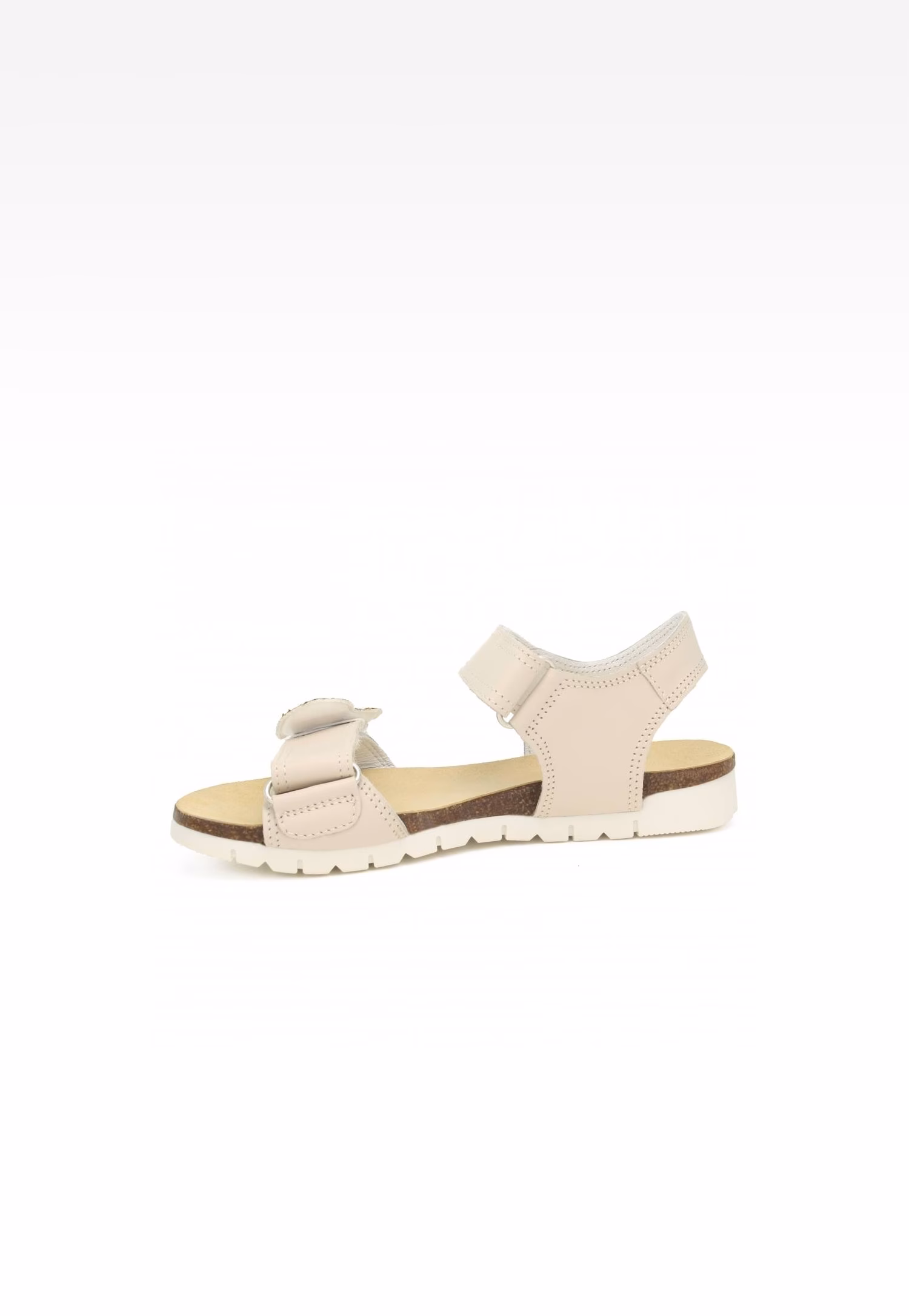 Sandały BARTEK 16183026, dla dziewcząt, beżowo-biały