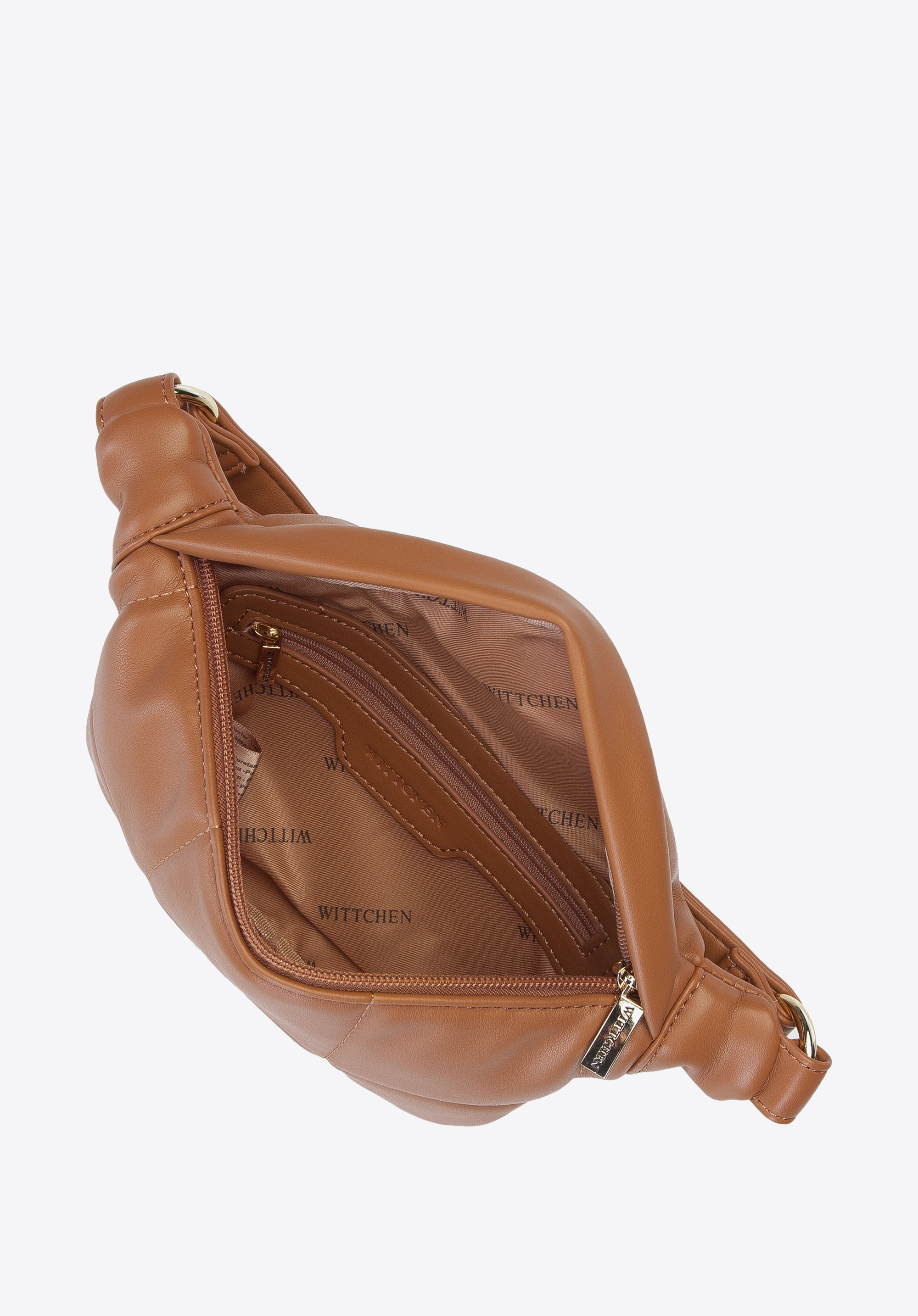 Damska torebka nerka z geometrycznym pikowaniem