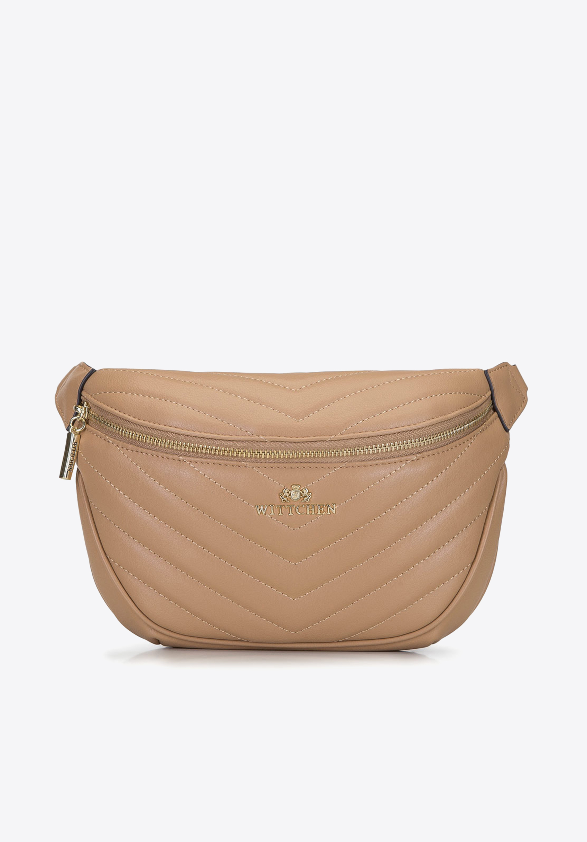 Damska torebka nerka skórzana z ukośnym pikowaniem