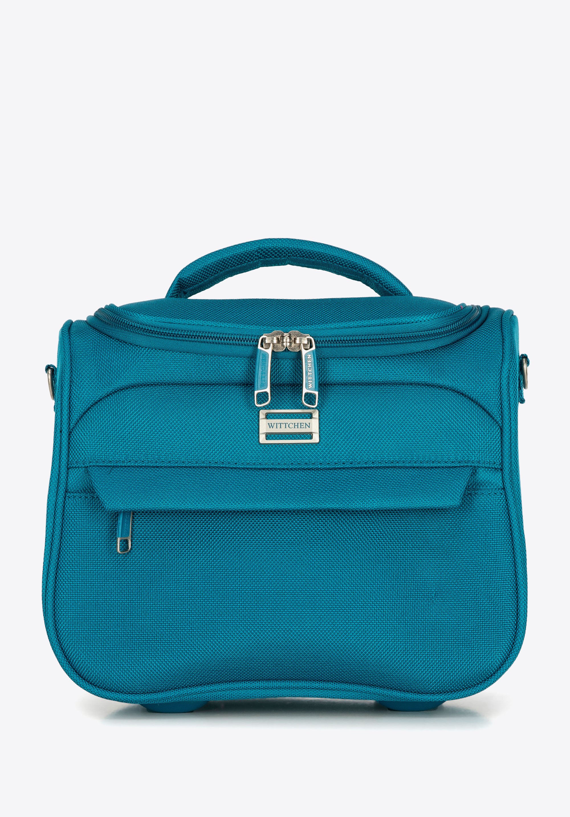 Mała walizka miękka jednokolorowa