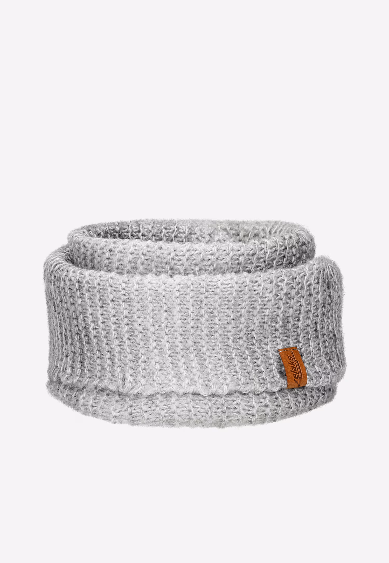 Popielaty cieniowany zestaw RELAKS czapka + komin