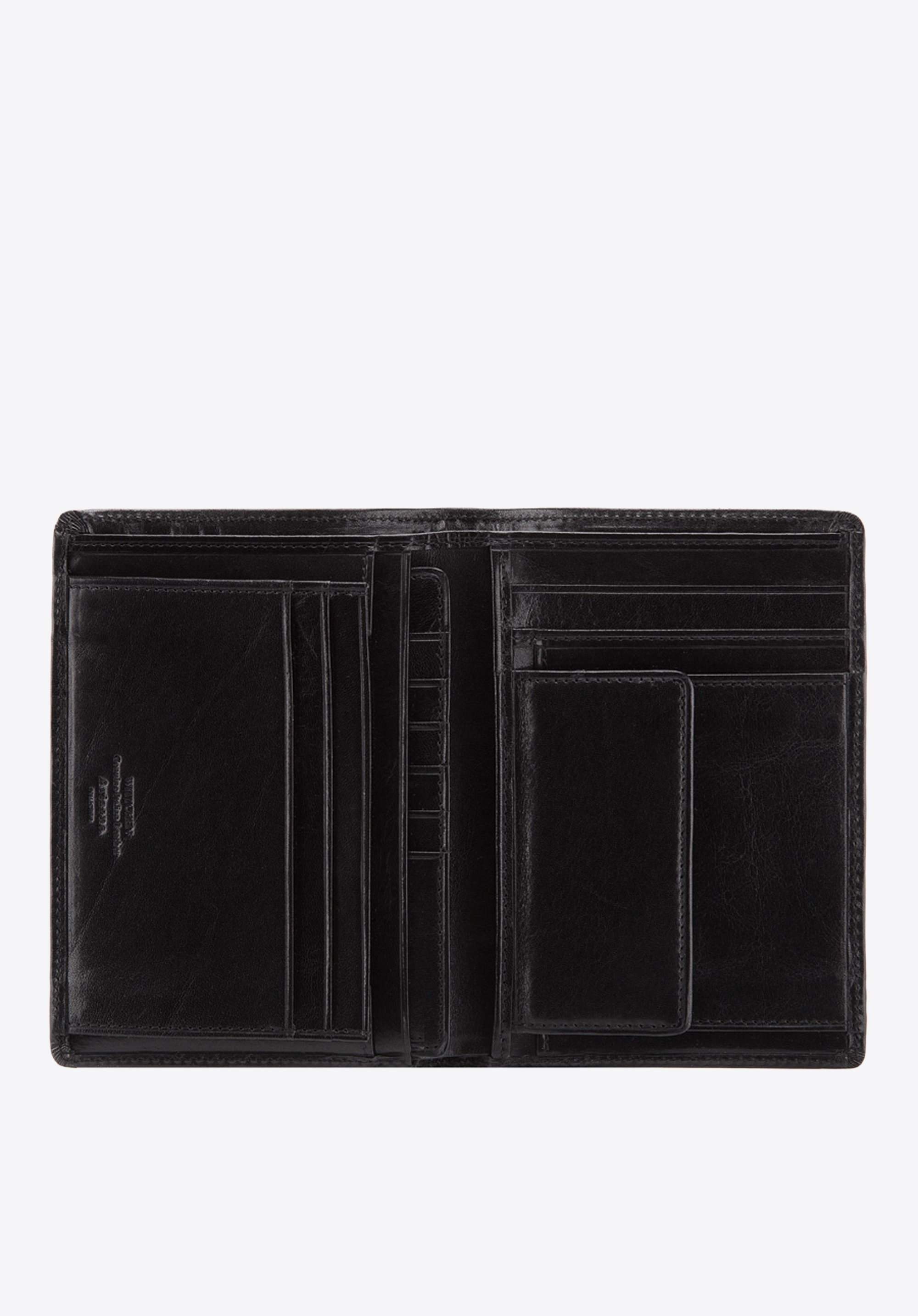 Męski portfel skórzany z osobnym panelem