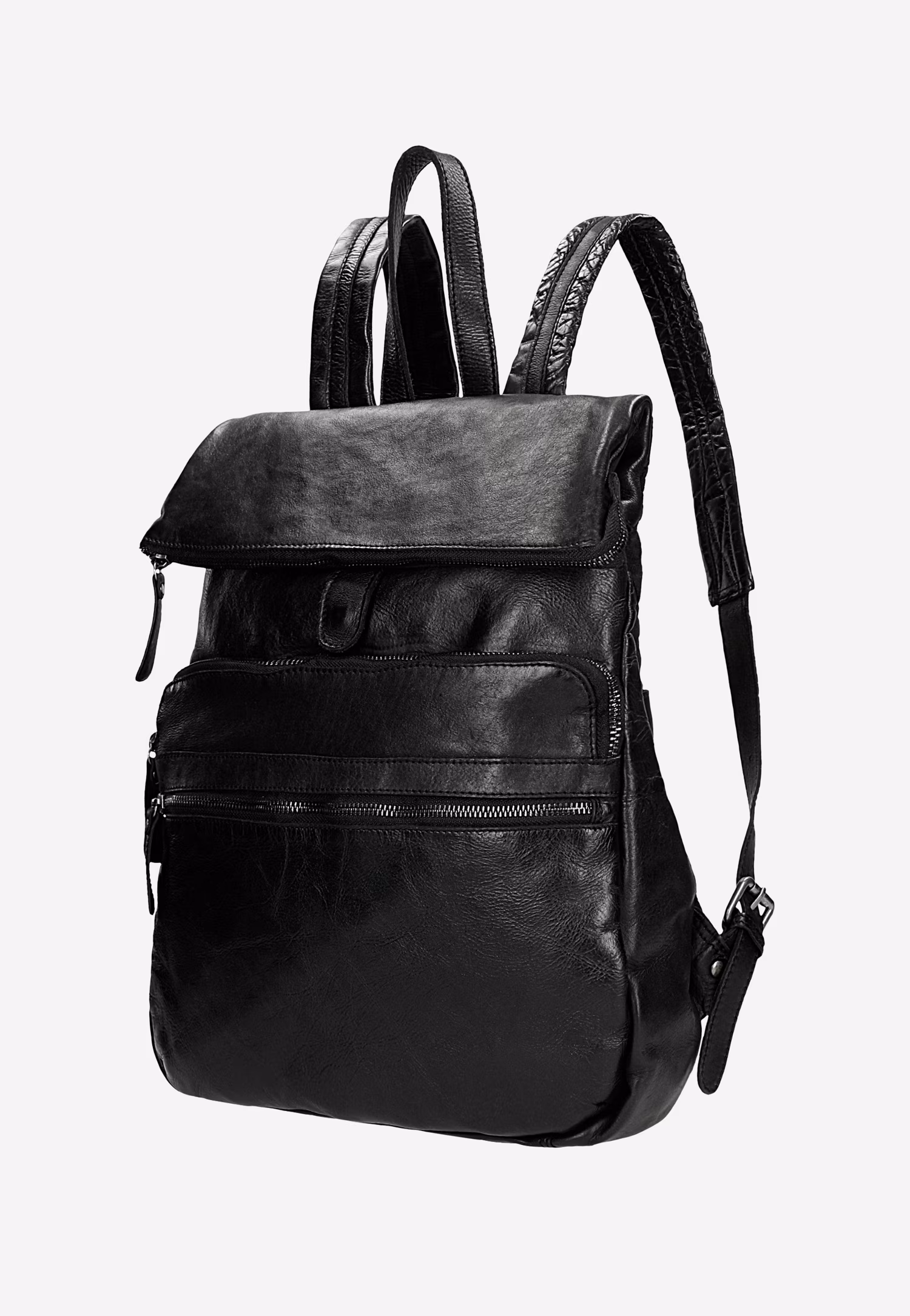 Ciemnobrązowy miejski plecak męski