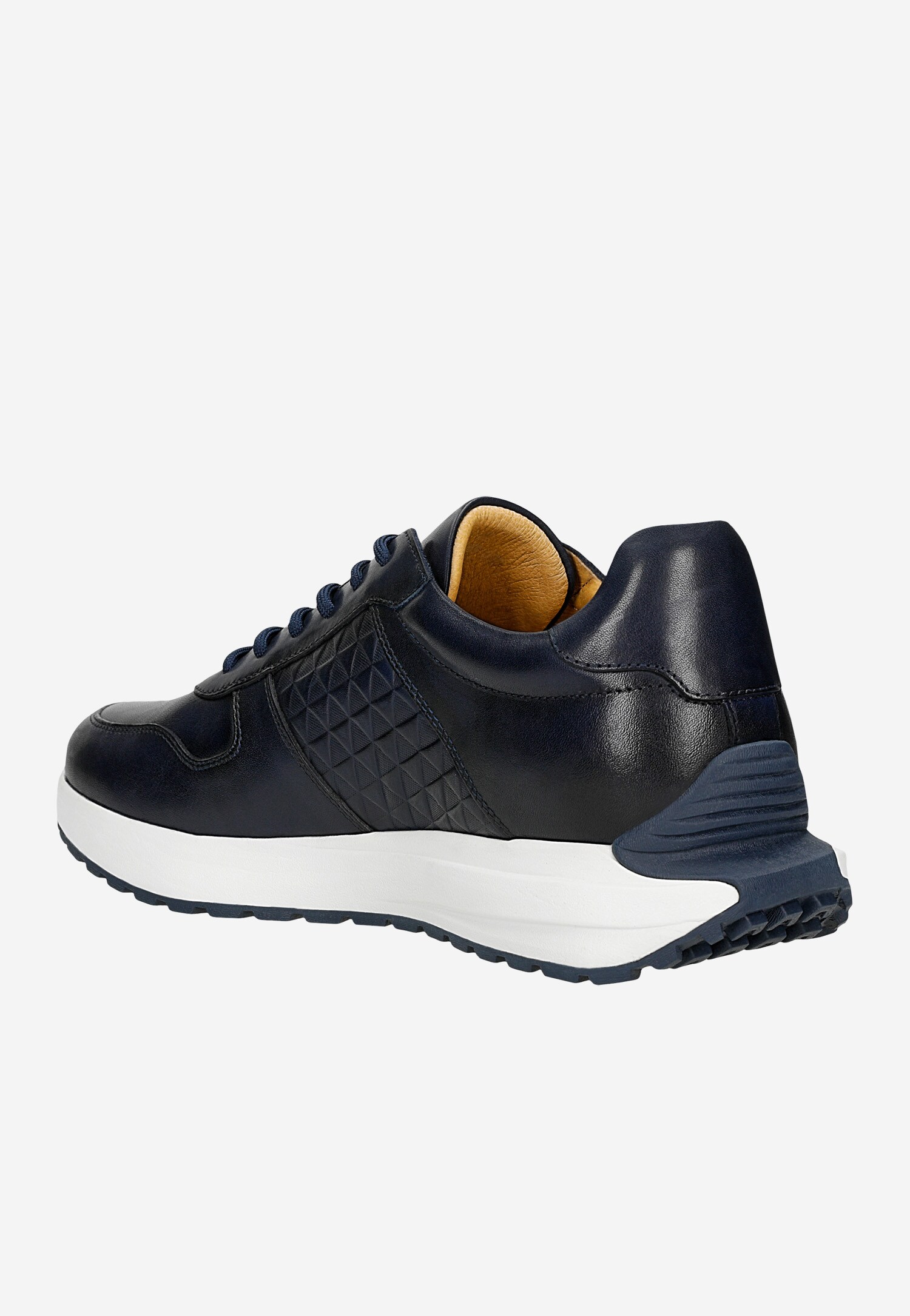 Czarne awangardowe sneakersy męskie