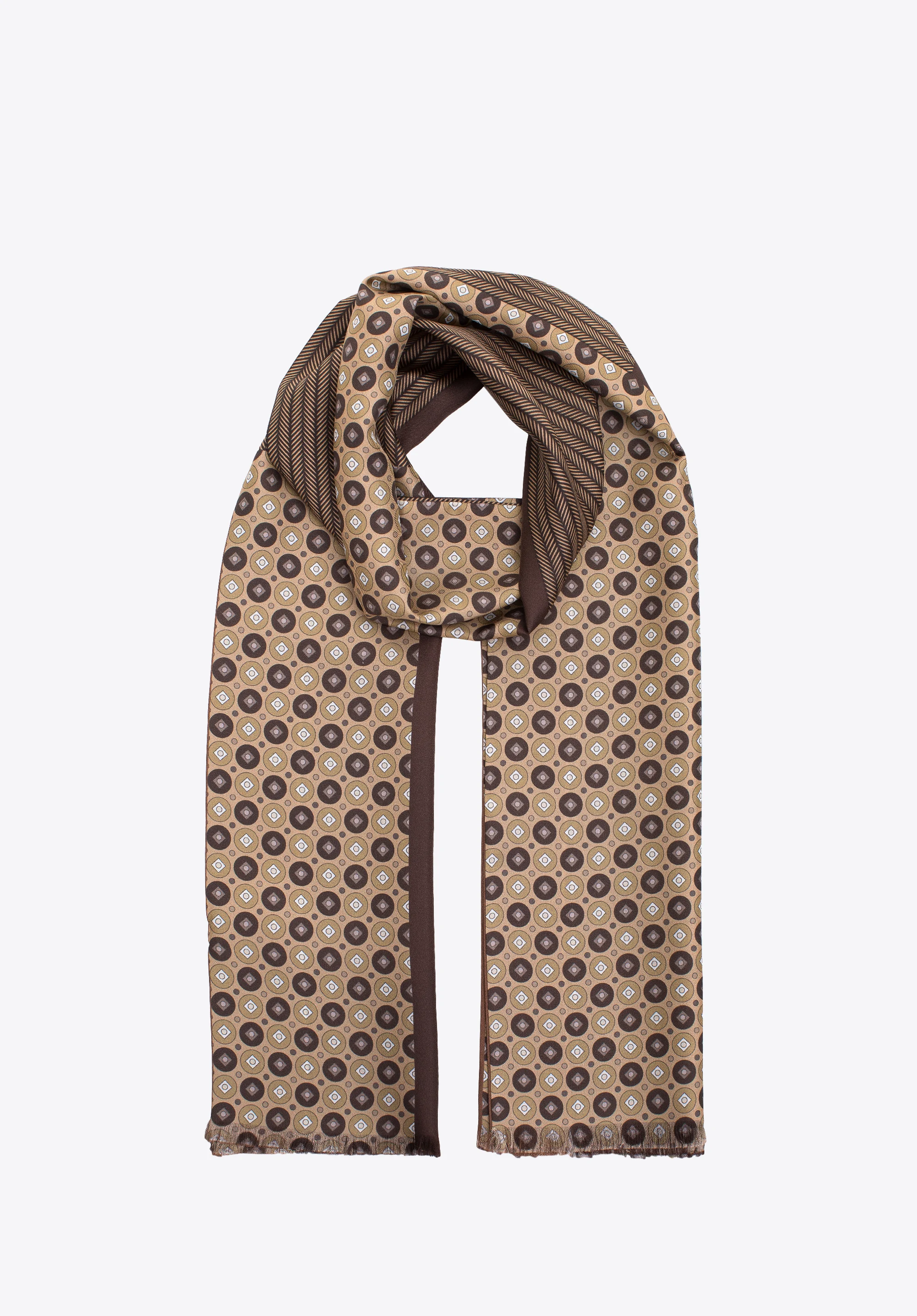 Męski szal z jedwabiu