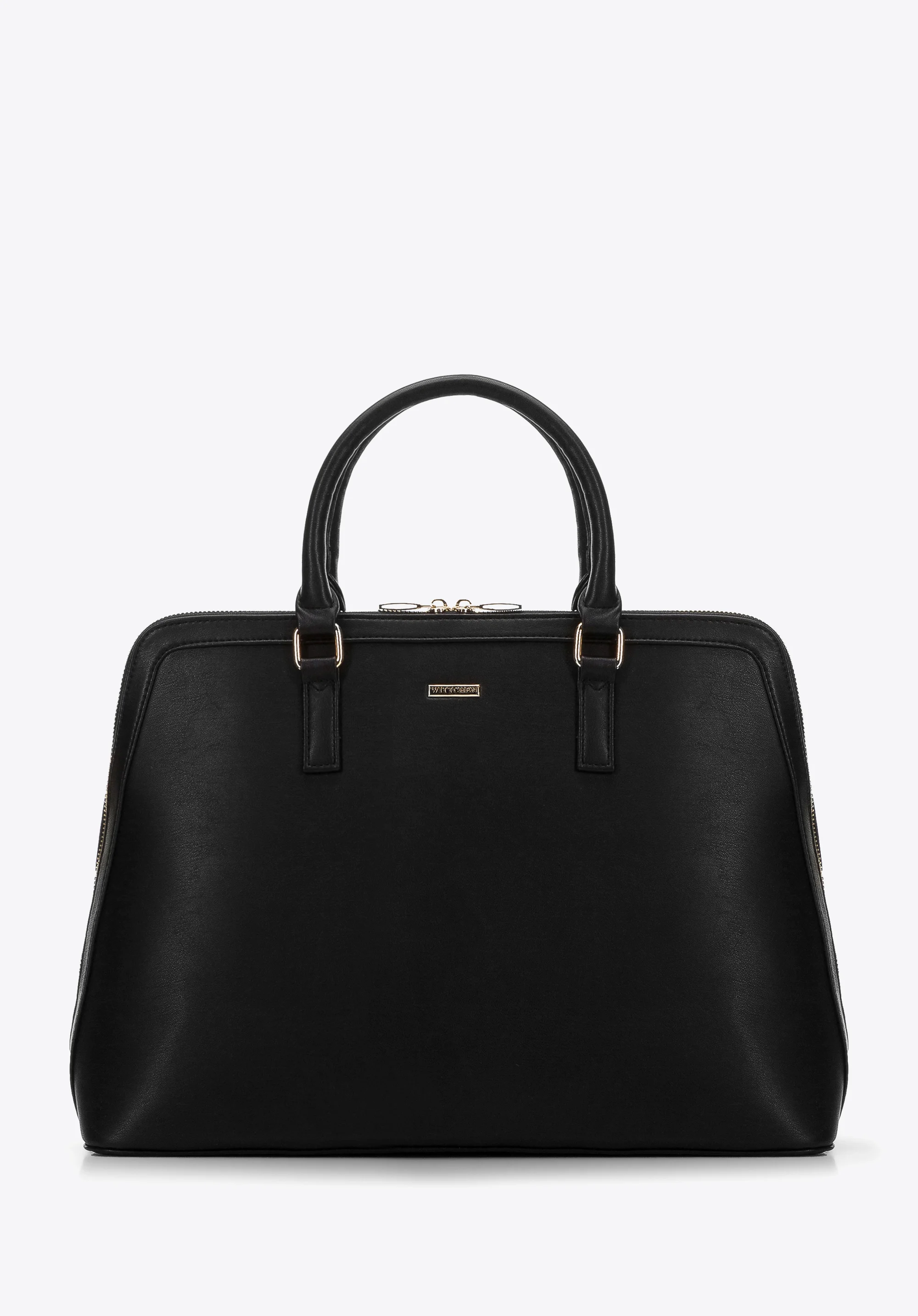 Damska torba na laptopa 13” z ekoskóry trapezowa