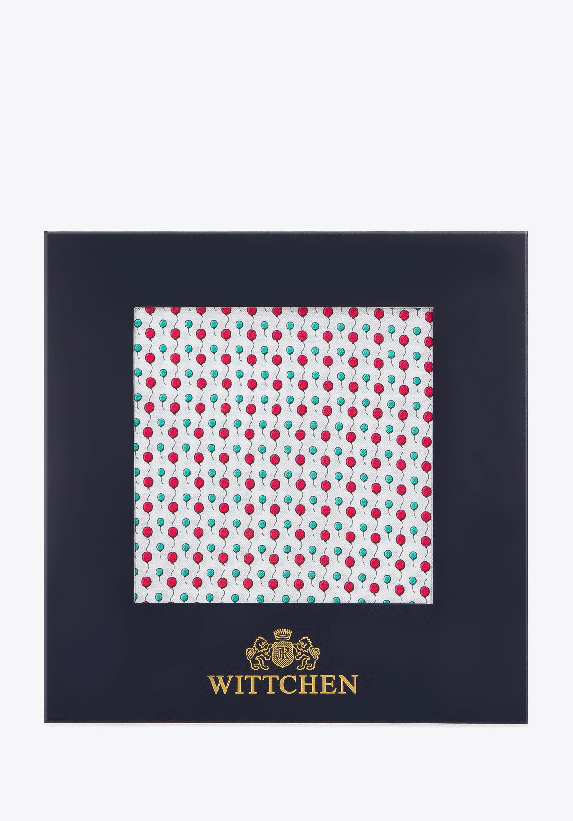 Poszetka jedwabna we wzory