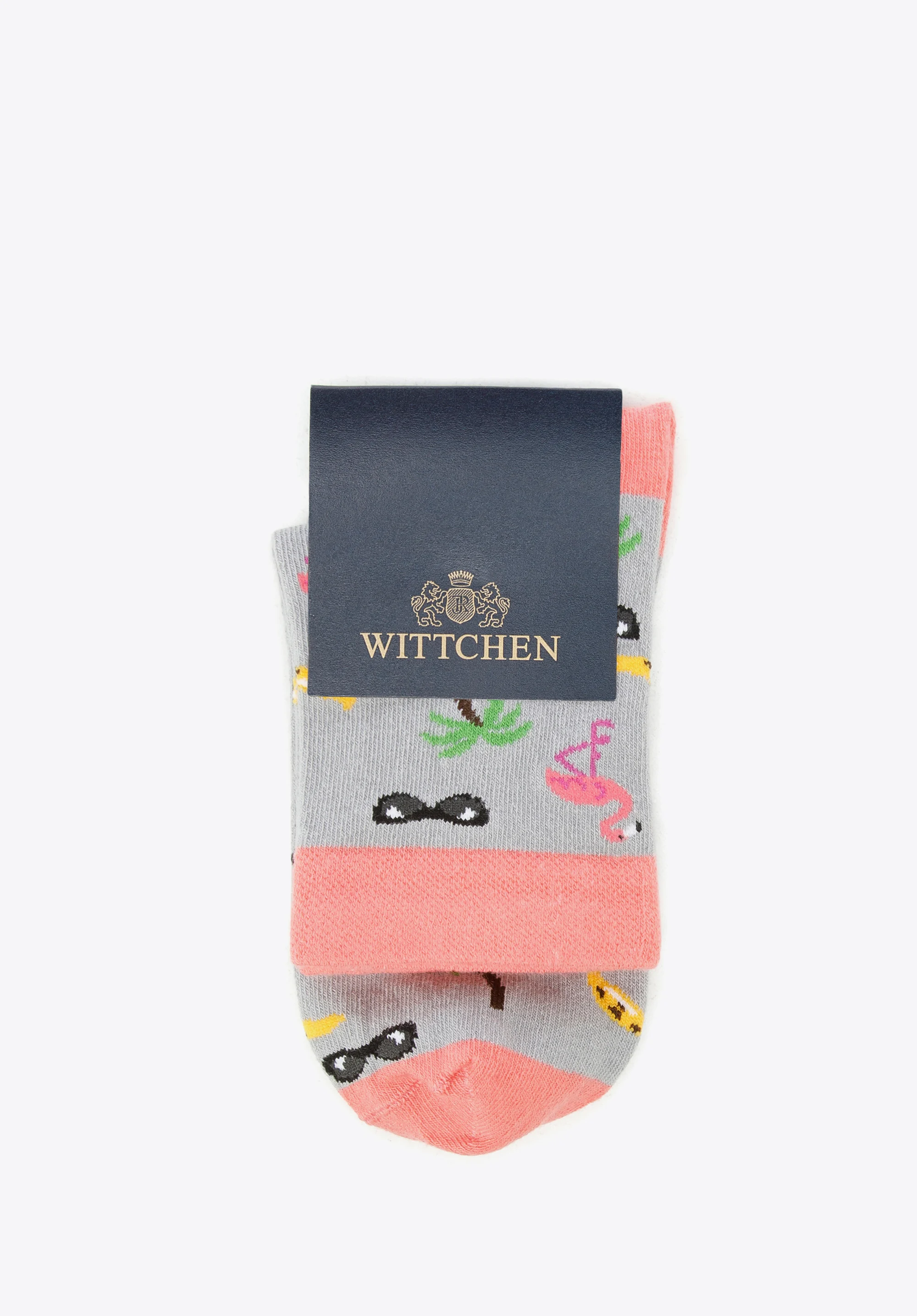 Damskie skarpetki w tropikalny wzór