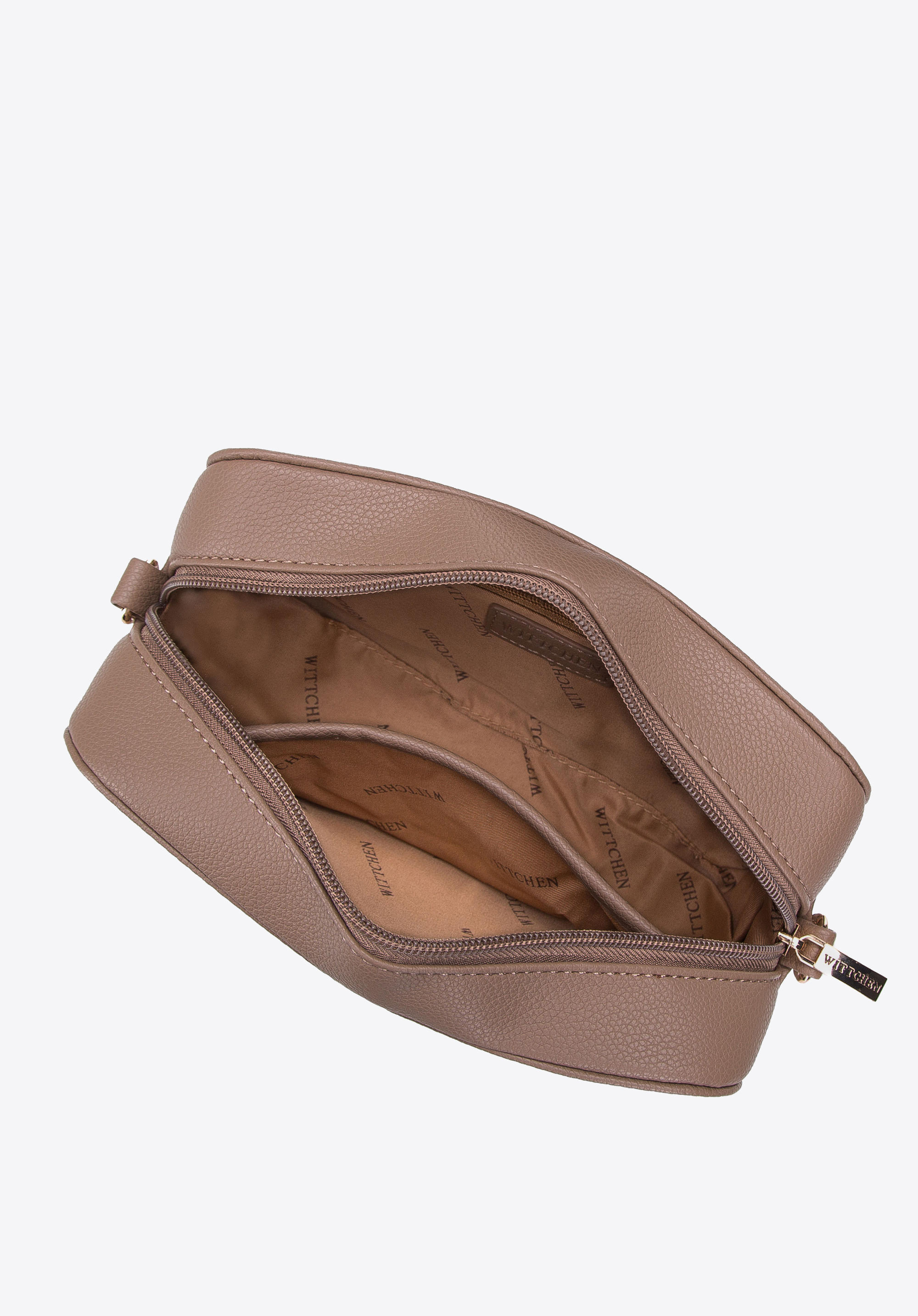 Damska listonoszka pudełkowa z obszytą kieszenią