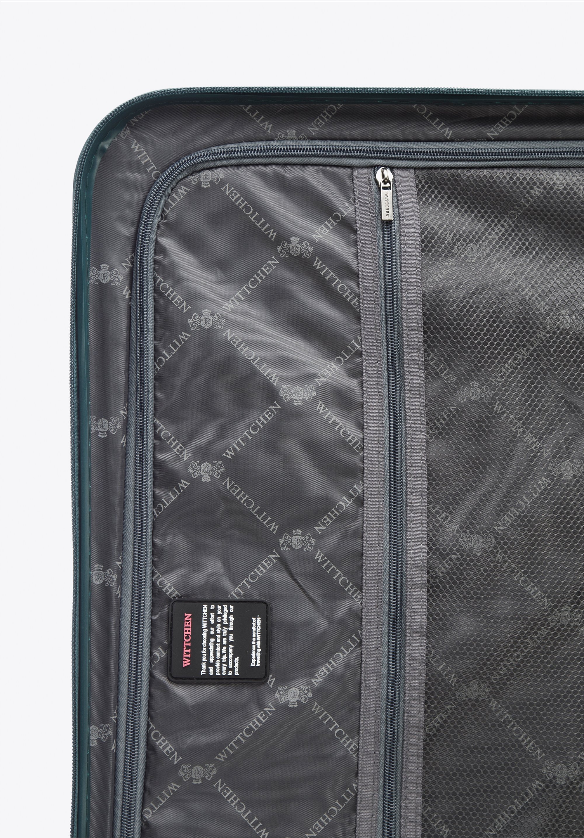 Walizka kabinowa z polikarbonu geometryczna