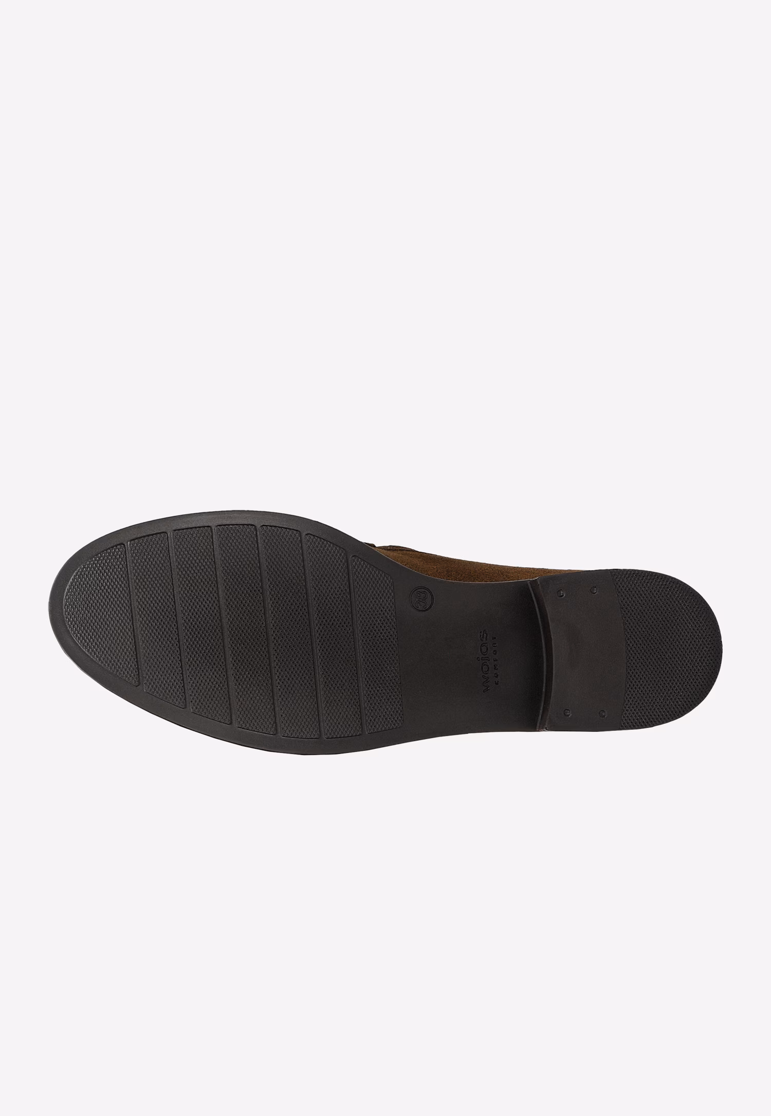 Wygodne brązowe mokasyny damskie z dwoiny welurowej