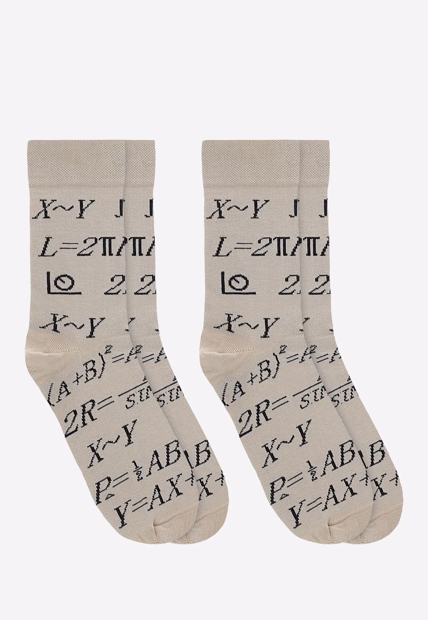 Wysokie granatowe skarpety matematyczne