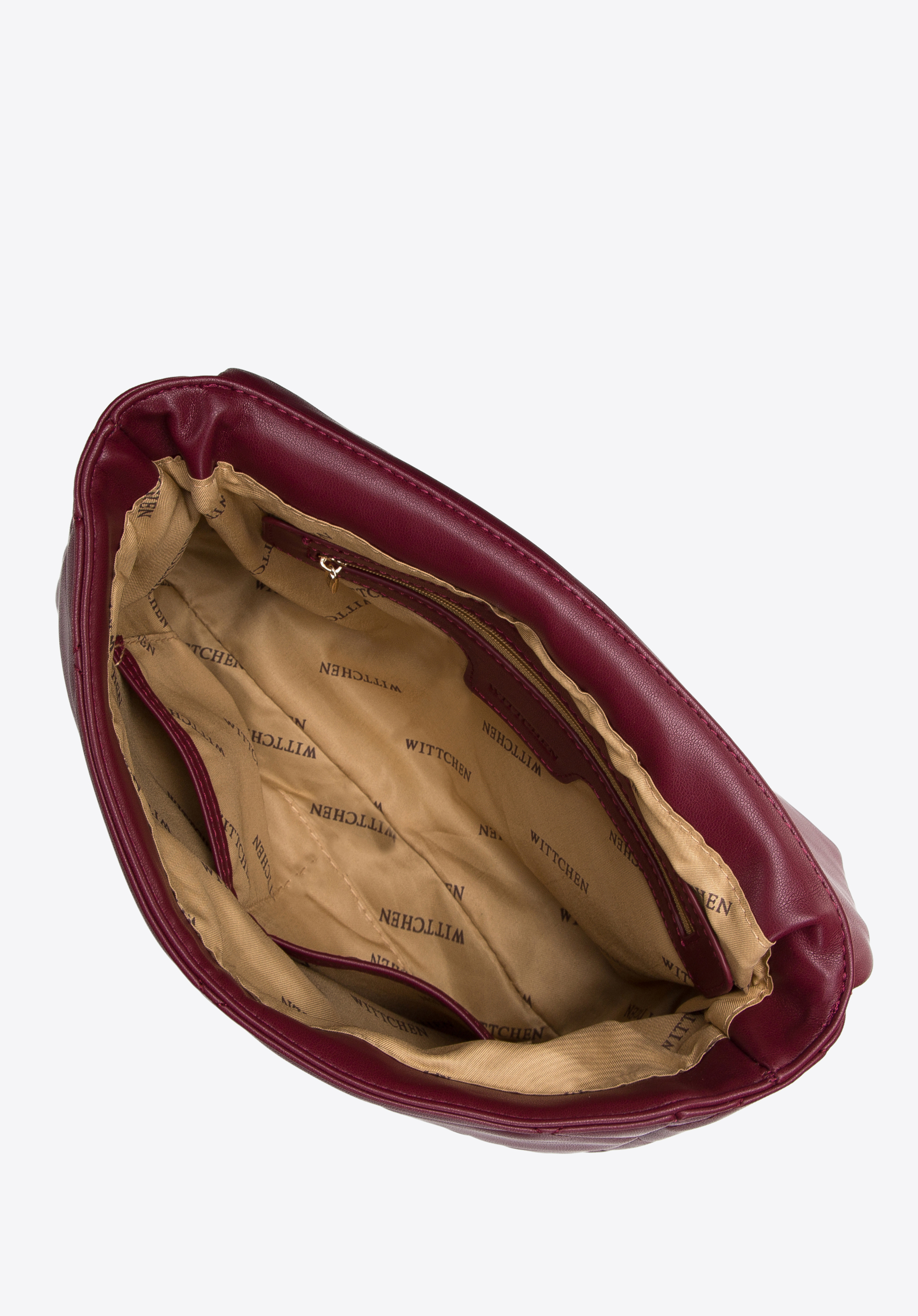 Damska torebka pikowana w kwadraty na łańcuszku