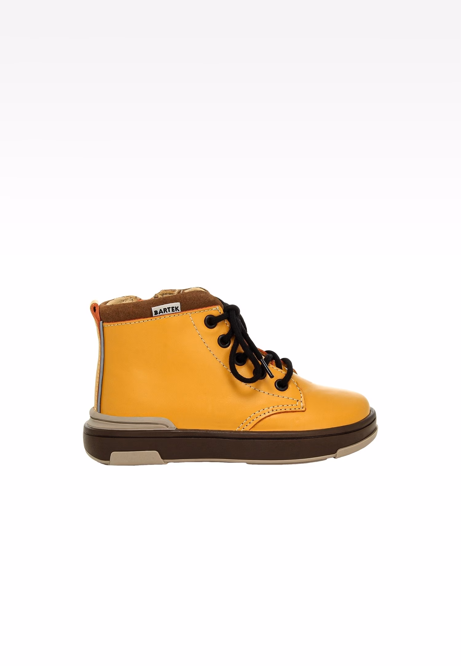 Błękitno-białe skórzane trampki BARTEK 1112104