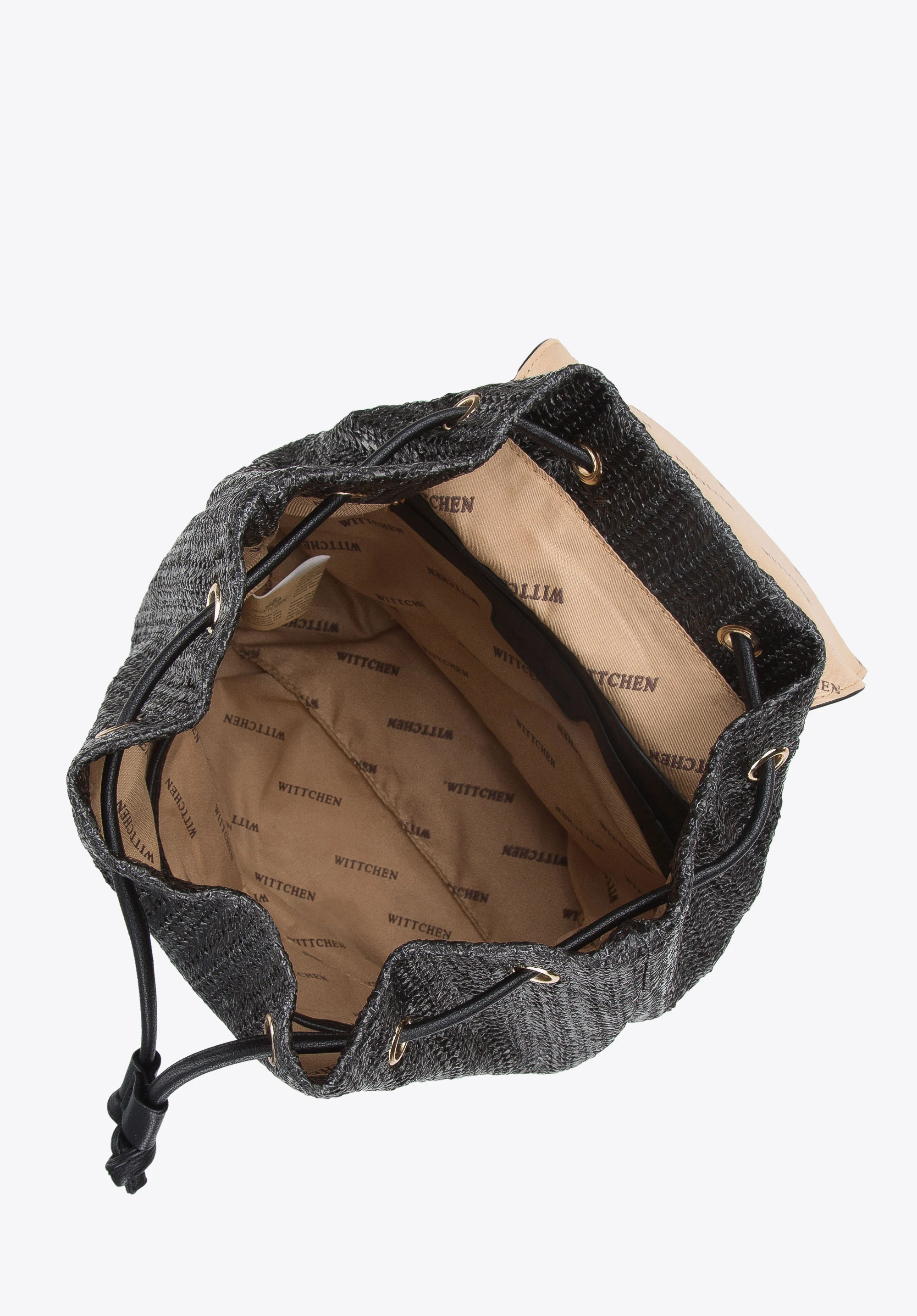 Damski plecak worek z plecionki